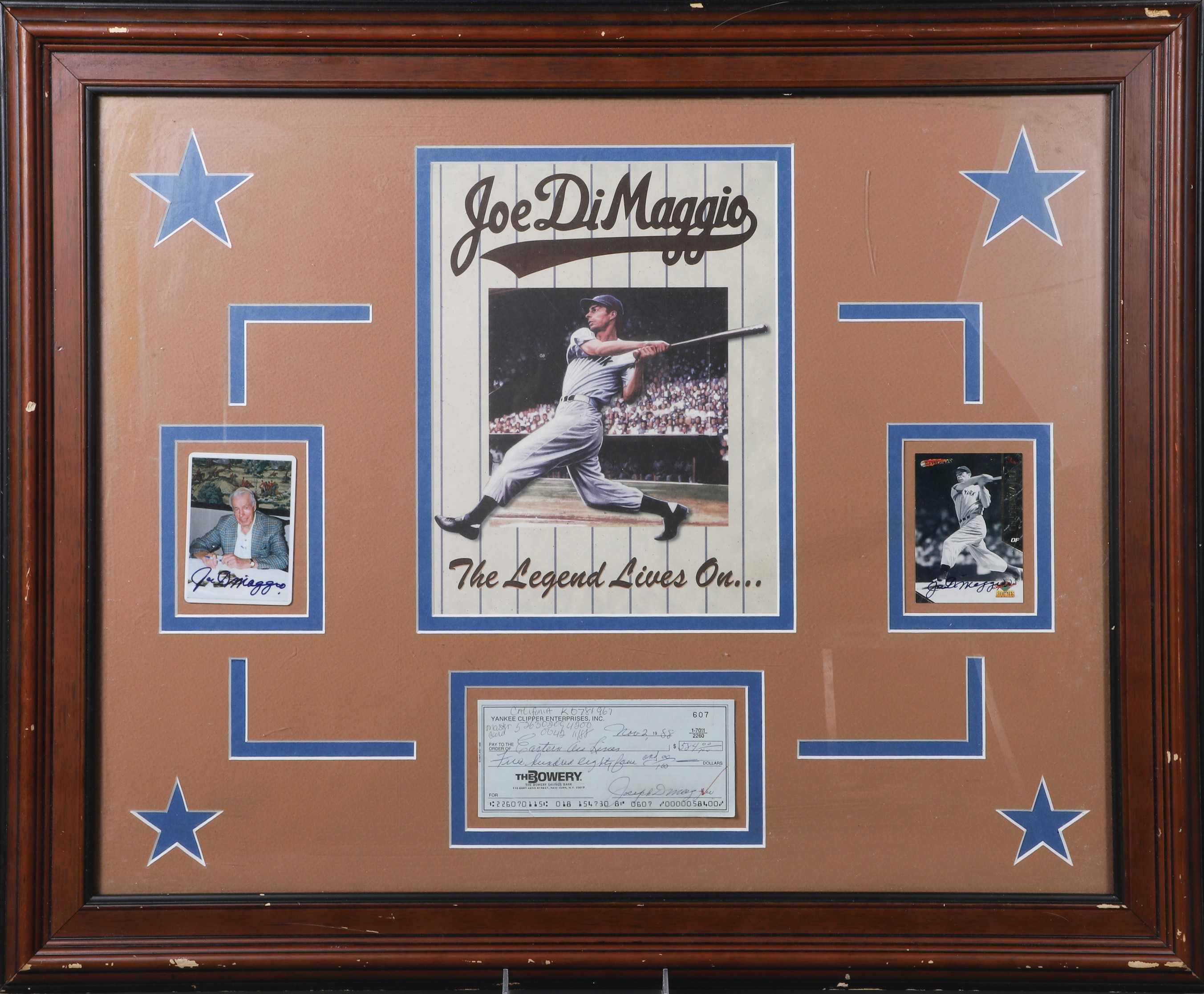 (3) Signed Joe DiMaggio items in