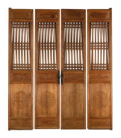 Eight panel Chinese yumu doors 49a3c