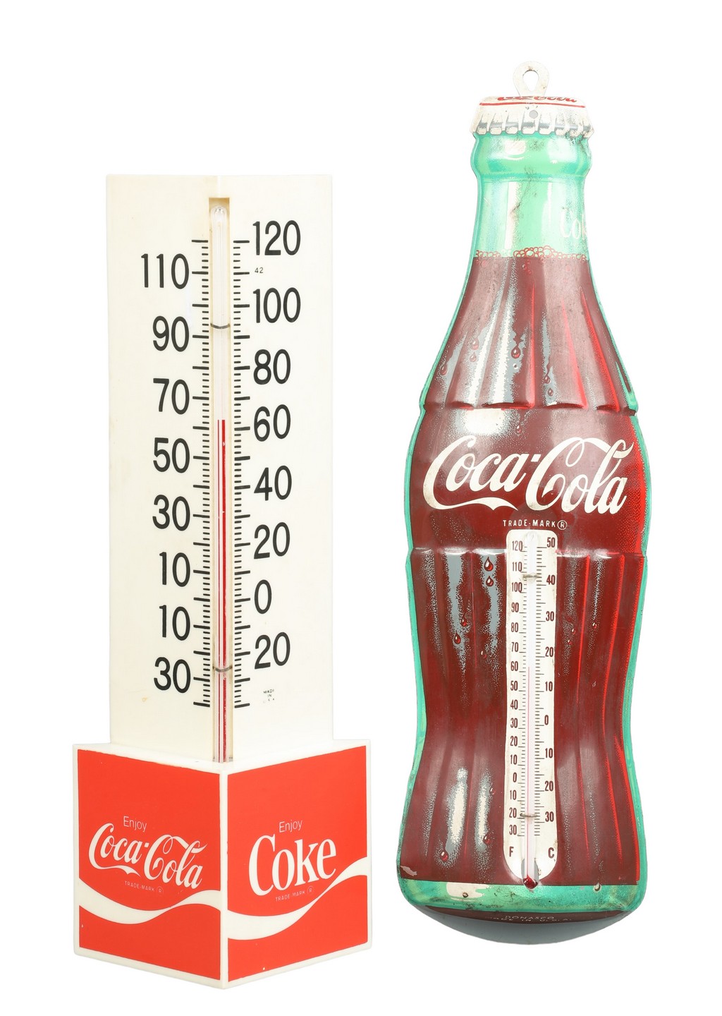 Embossed Tin Litho Coca Cola Thermometer  2e068a
