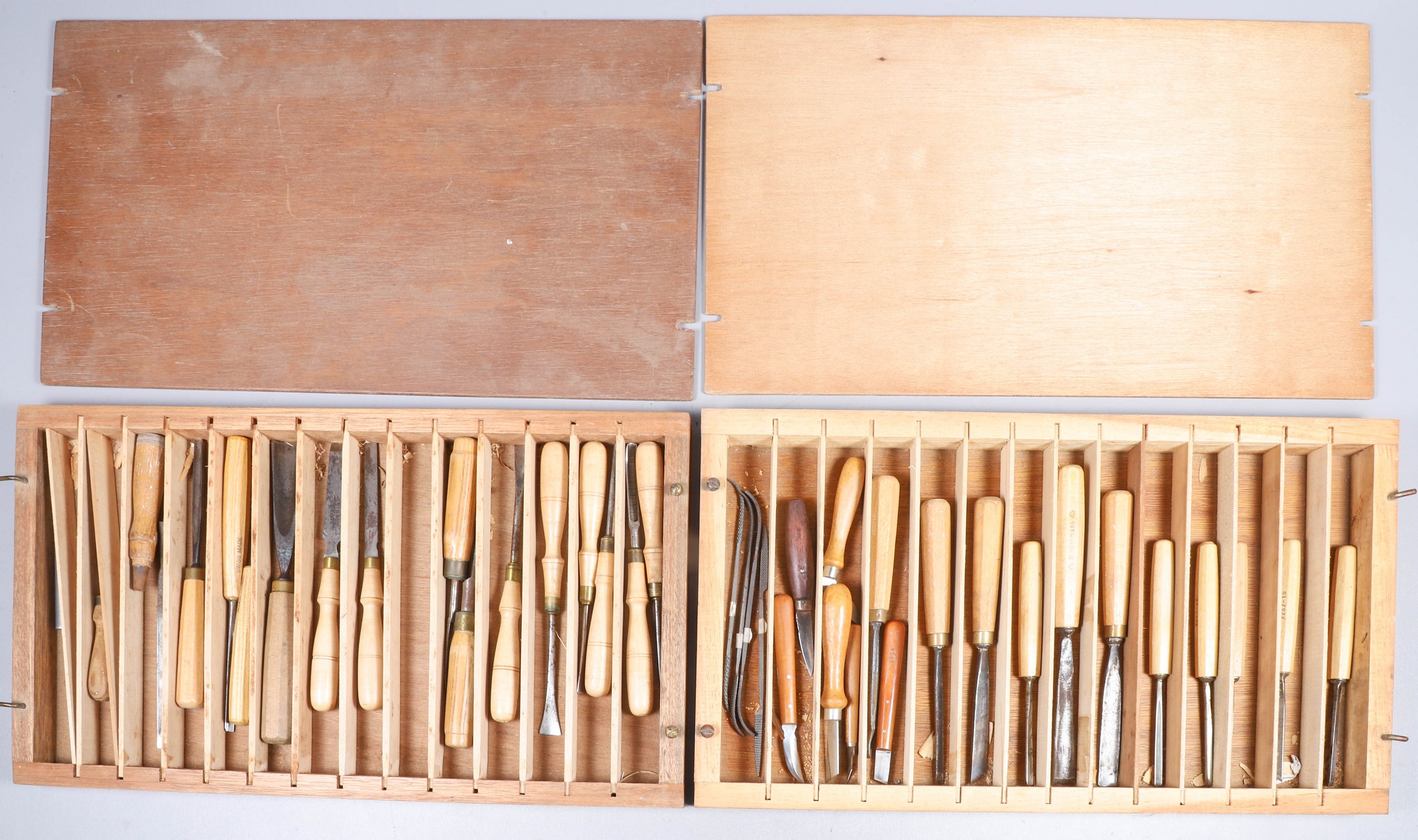 (2) Boxed assembled chisel sets