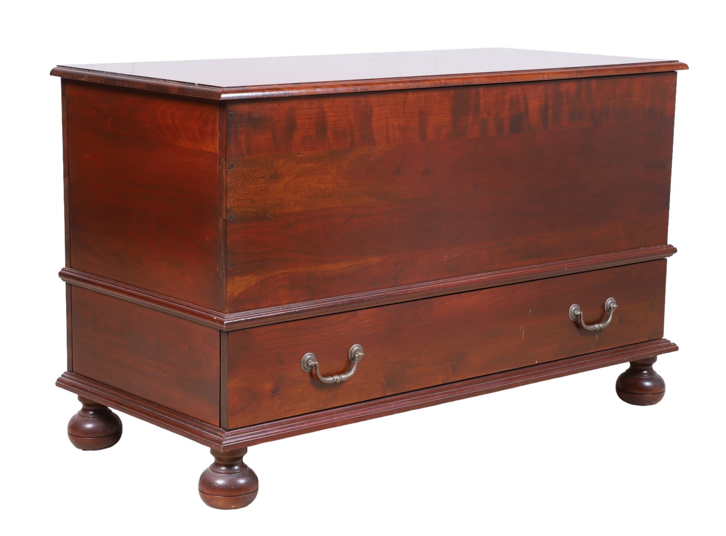 Mahogany blanket chest, lower drawer,