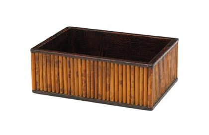 Japanese bamboo lacquered box  49a5a