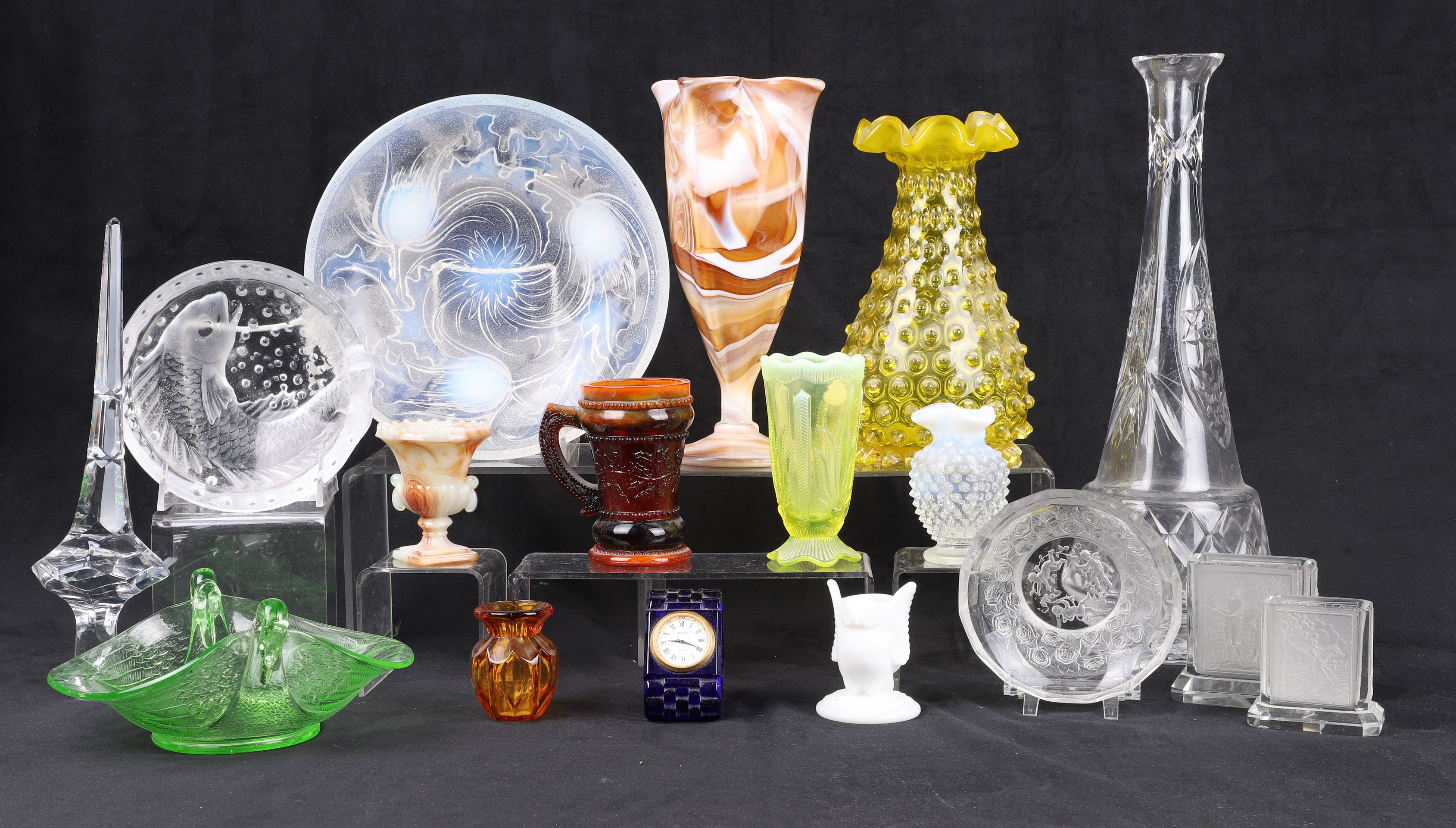 Large glass grouping to include