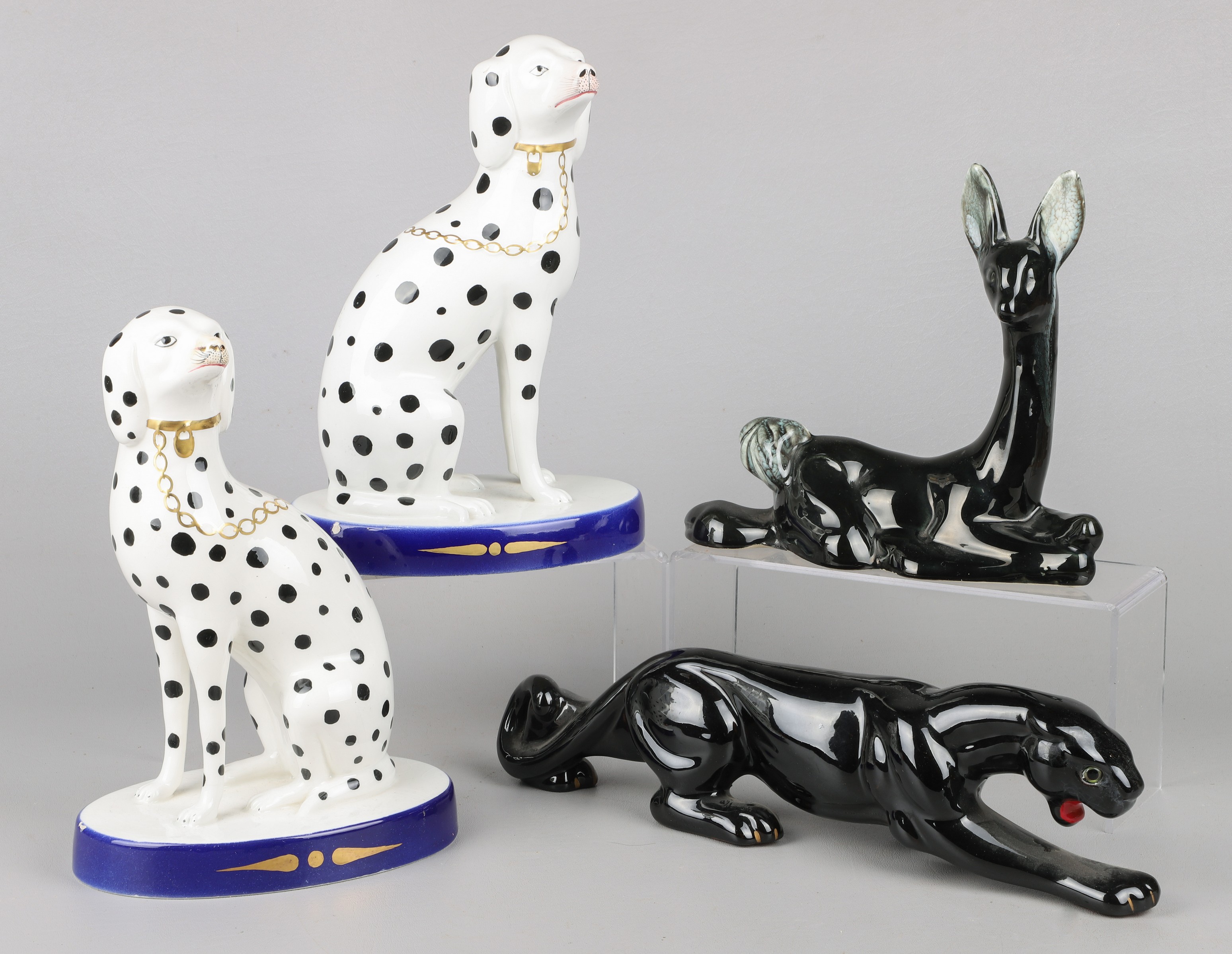 (4) Porcelain animal figures, c/o
