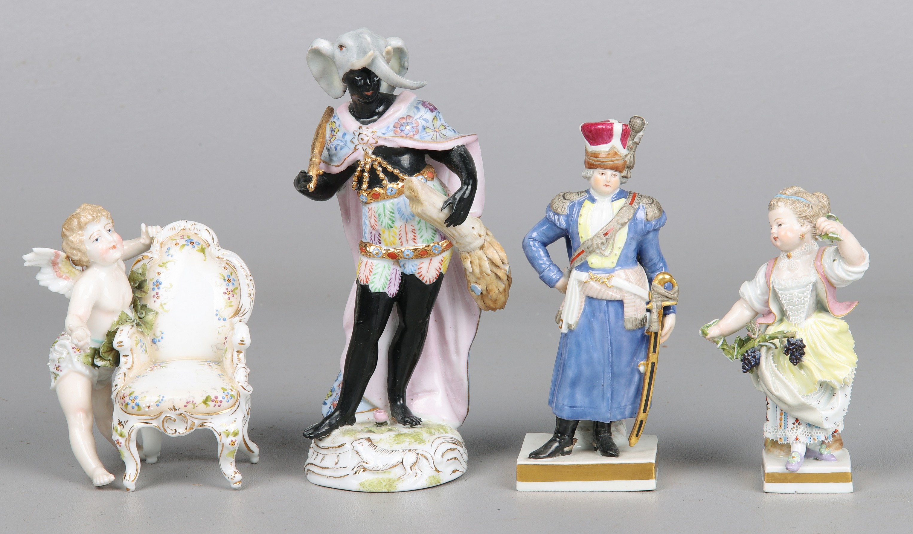 (4) Porcelain figures to include