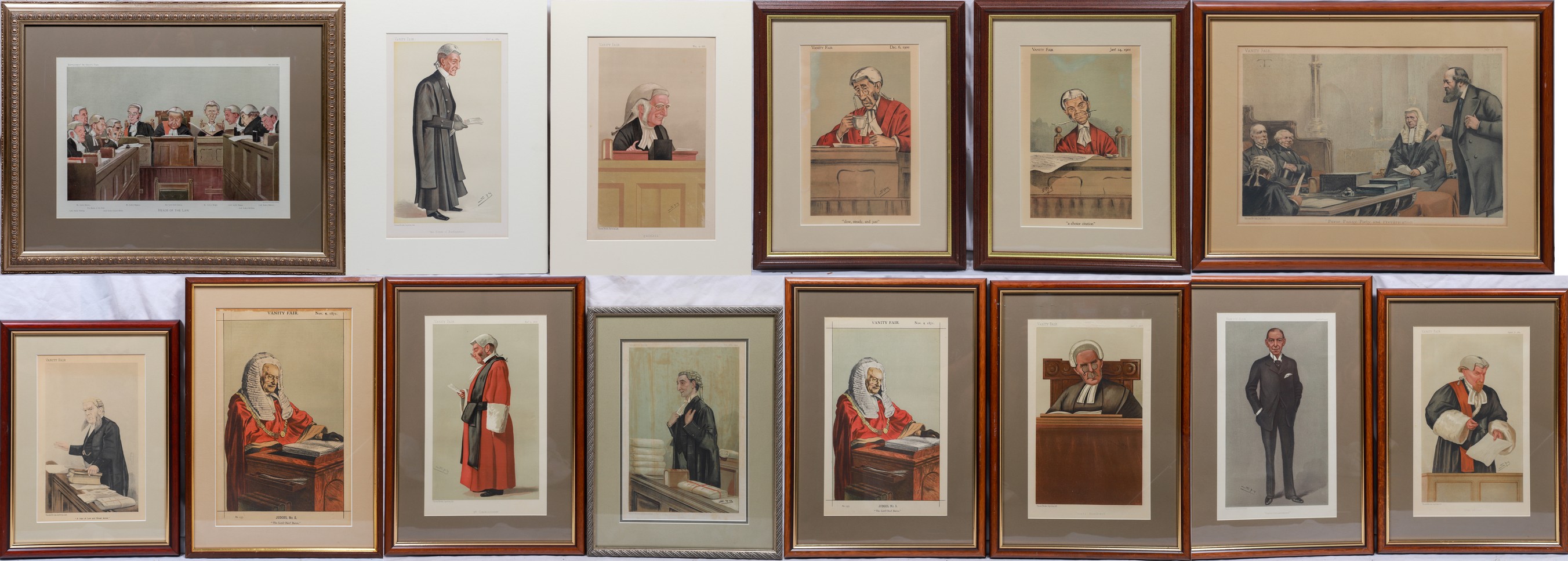  14 Vanity Fair prints of judges  2e0811