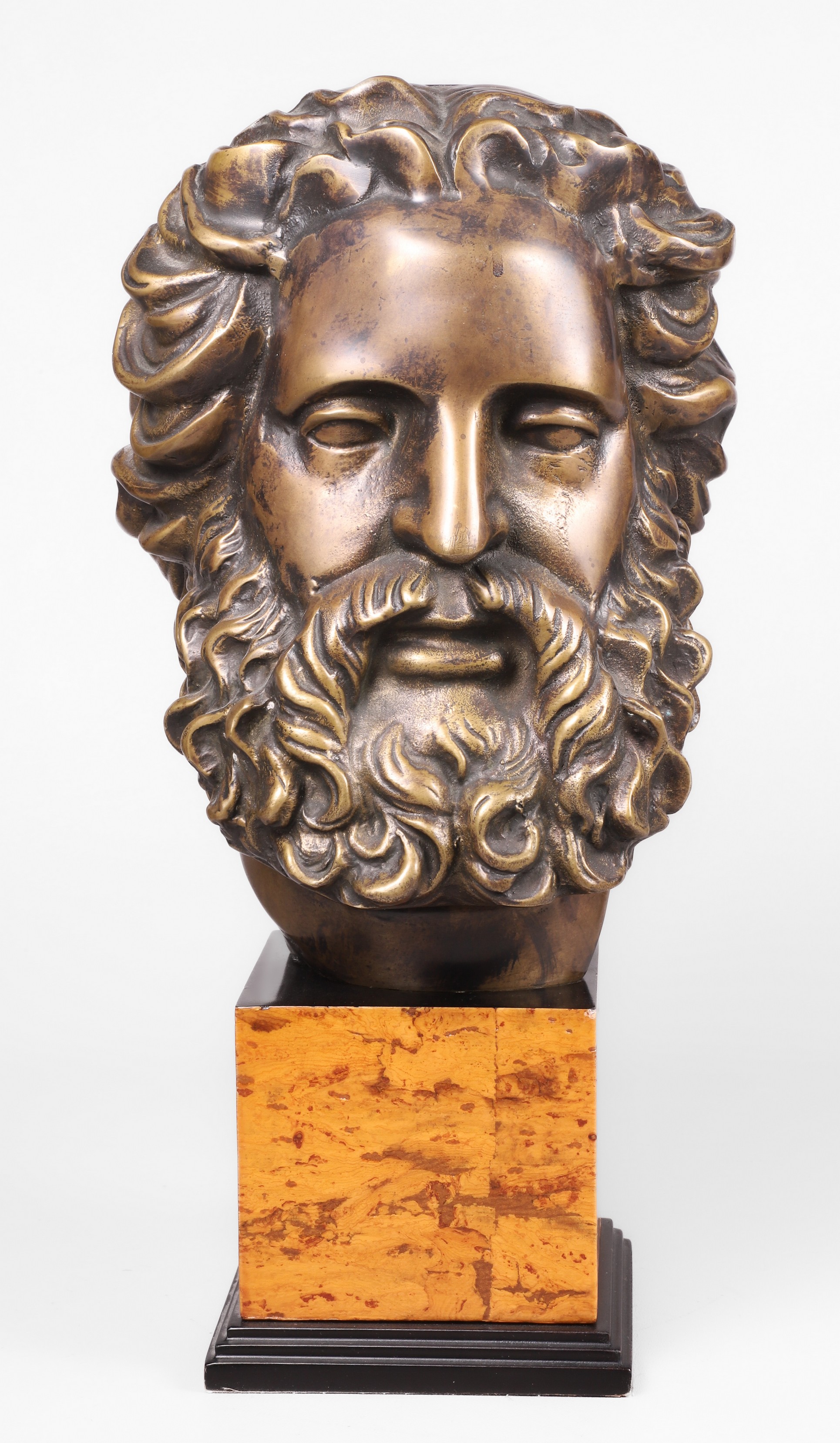 Bronze bust of a Roman man, 20th