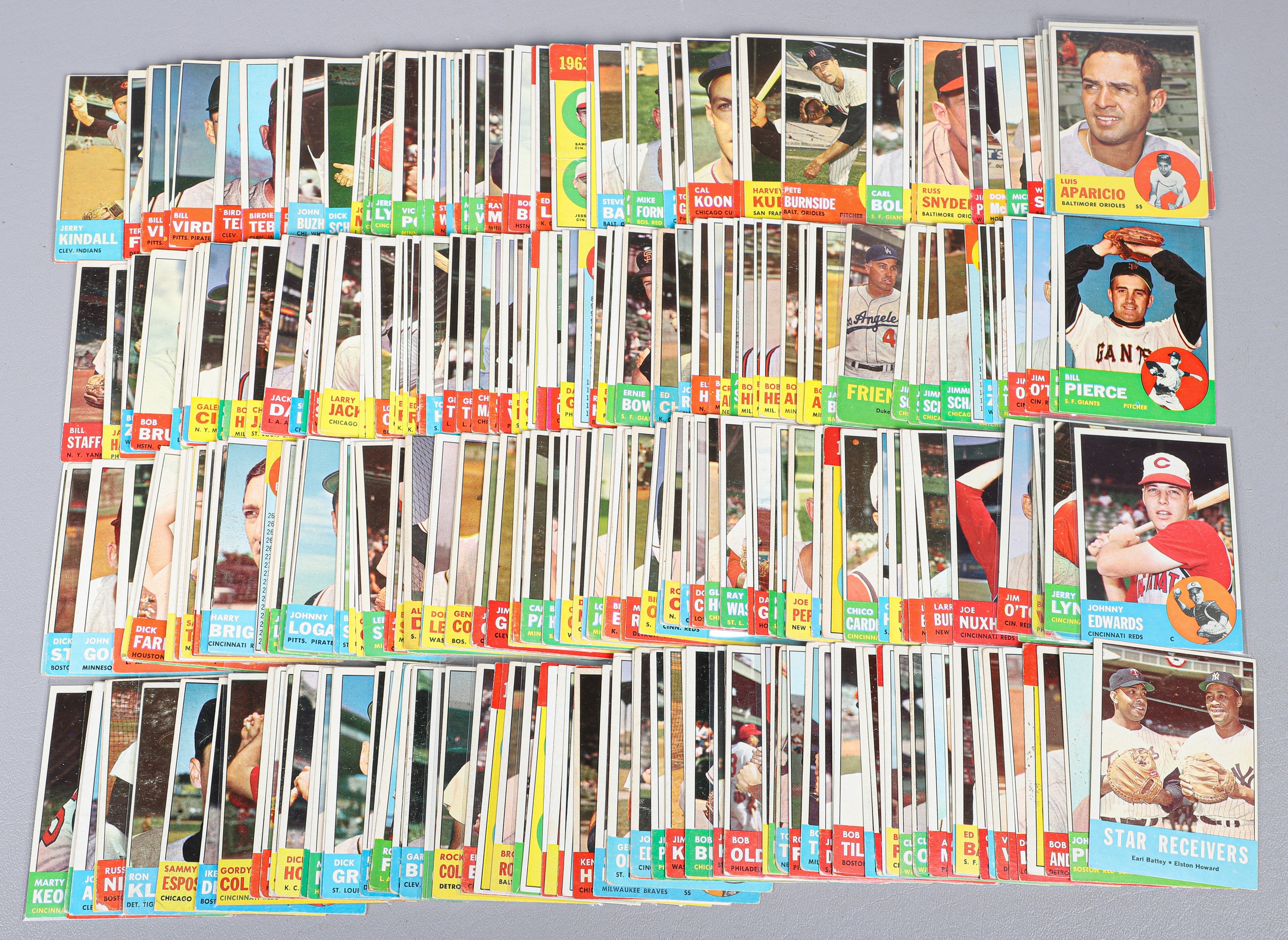 1963 Topps Baseball lot, (200)+