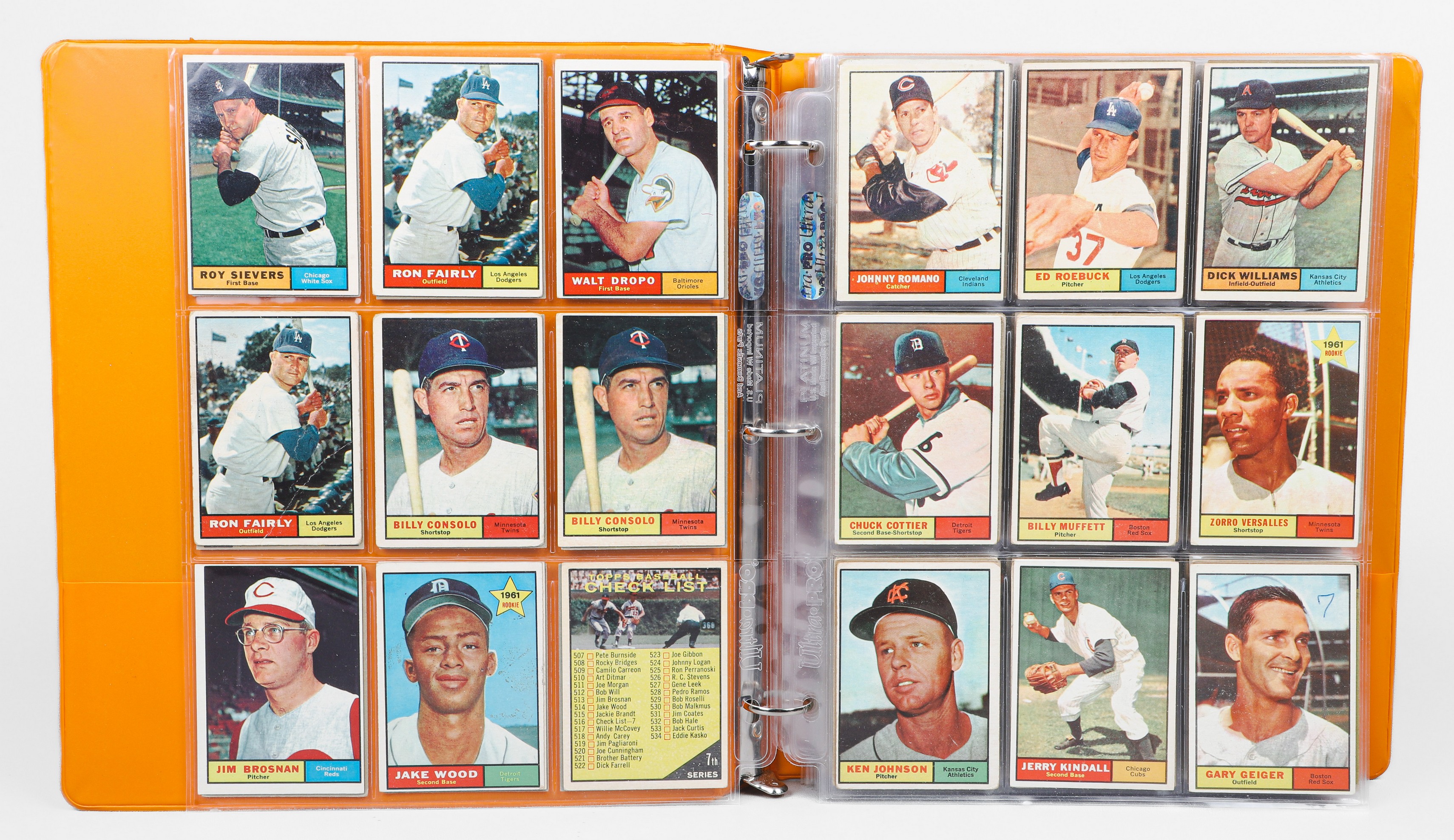 1961 Topps baseball lot 100  2e0844