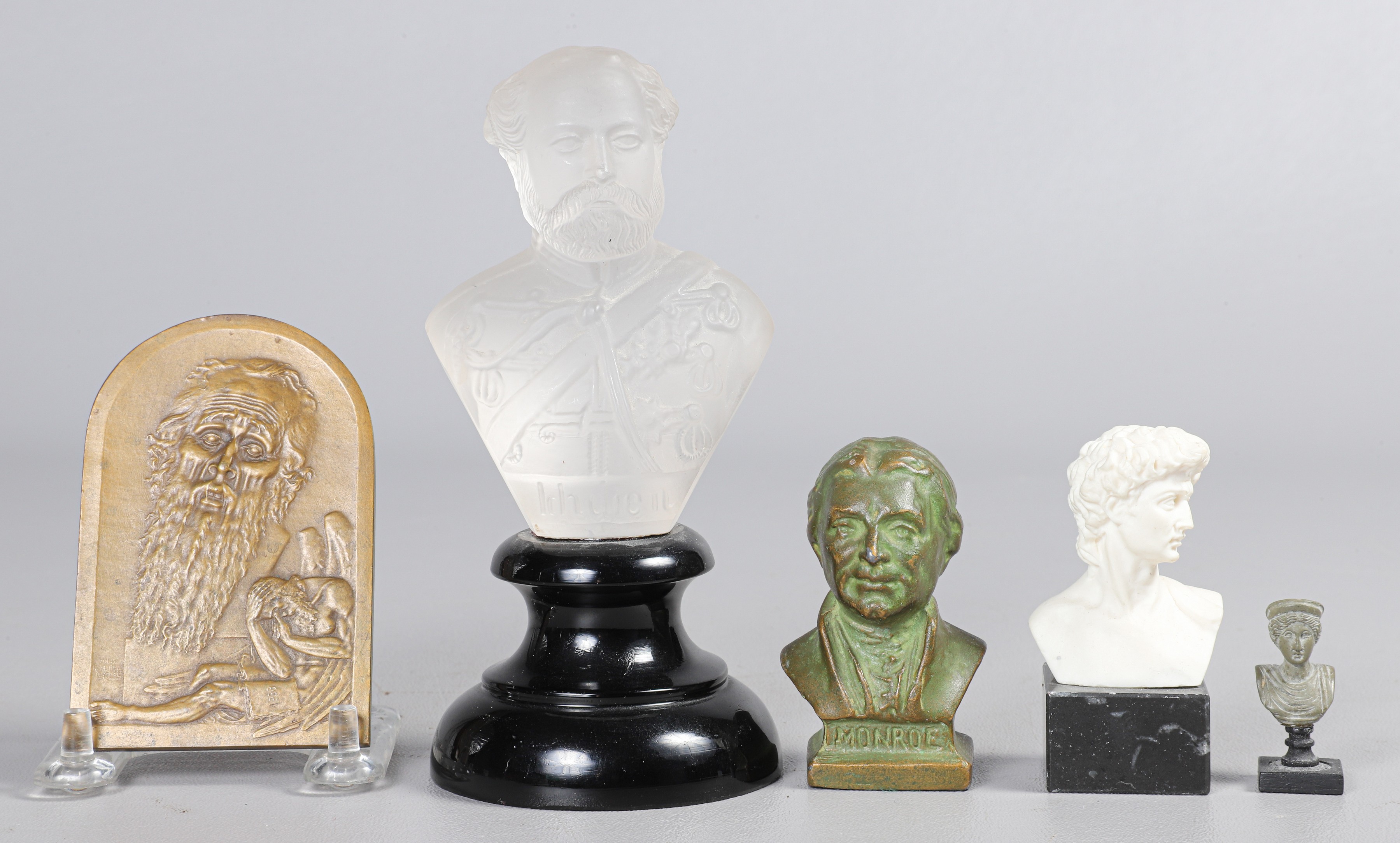 (5) Busts and a bronze plaque to