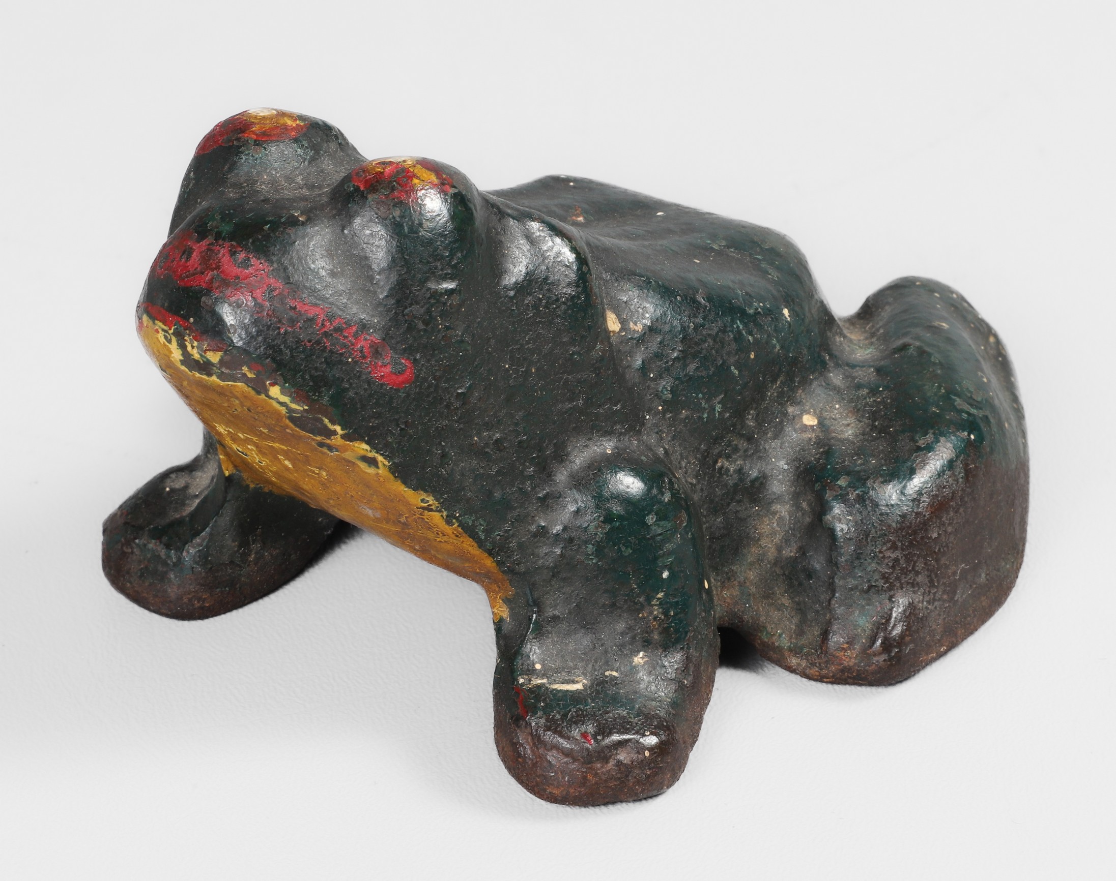 Cast iron frog doorstop, unmarked,