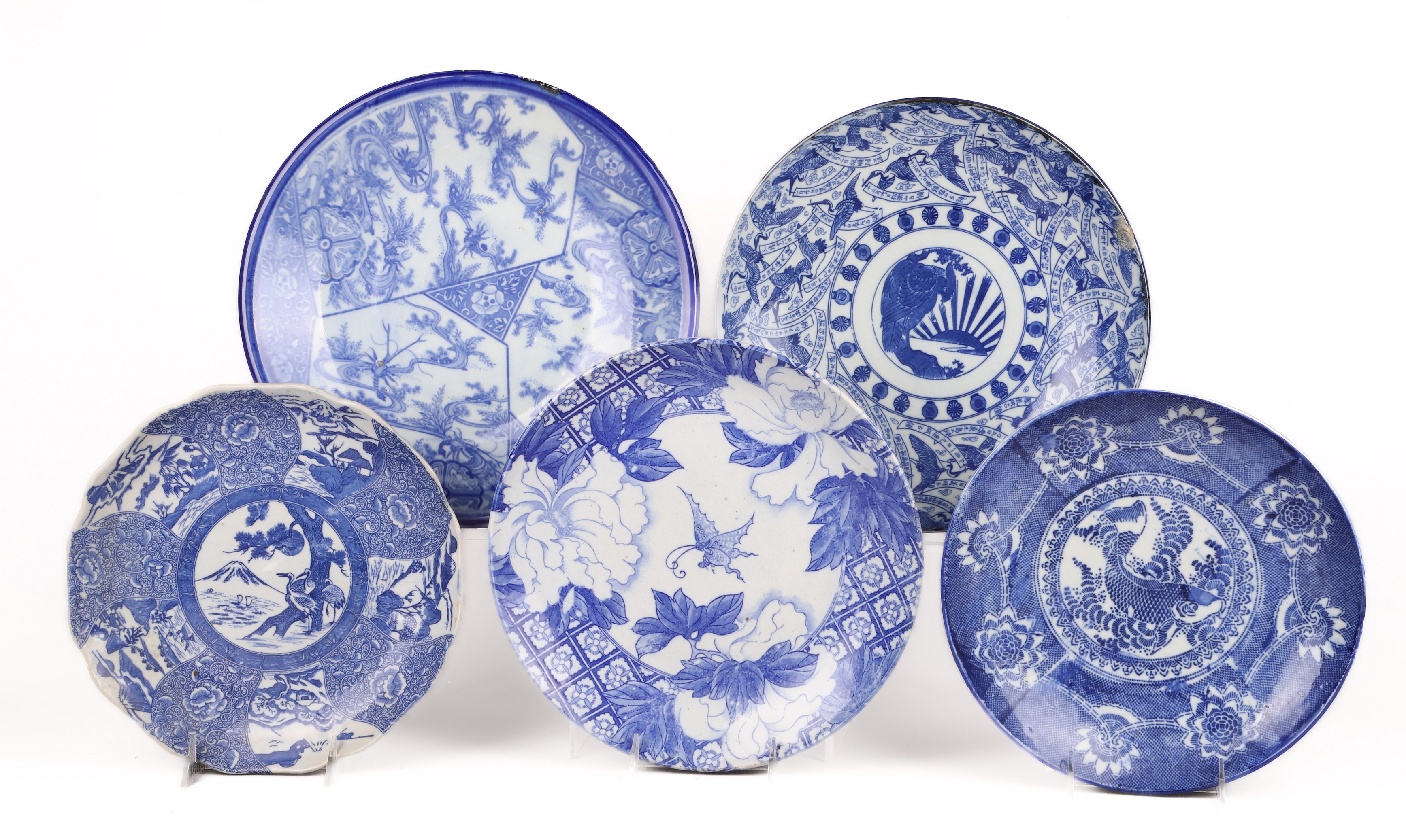 (5) Japanese blue & white porcelain