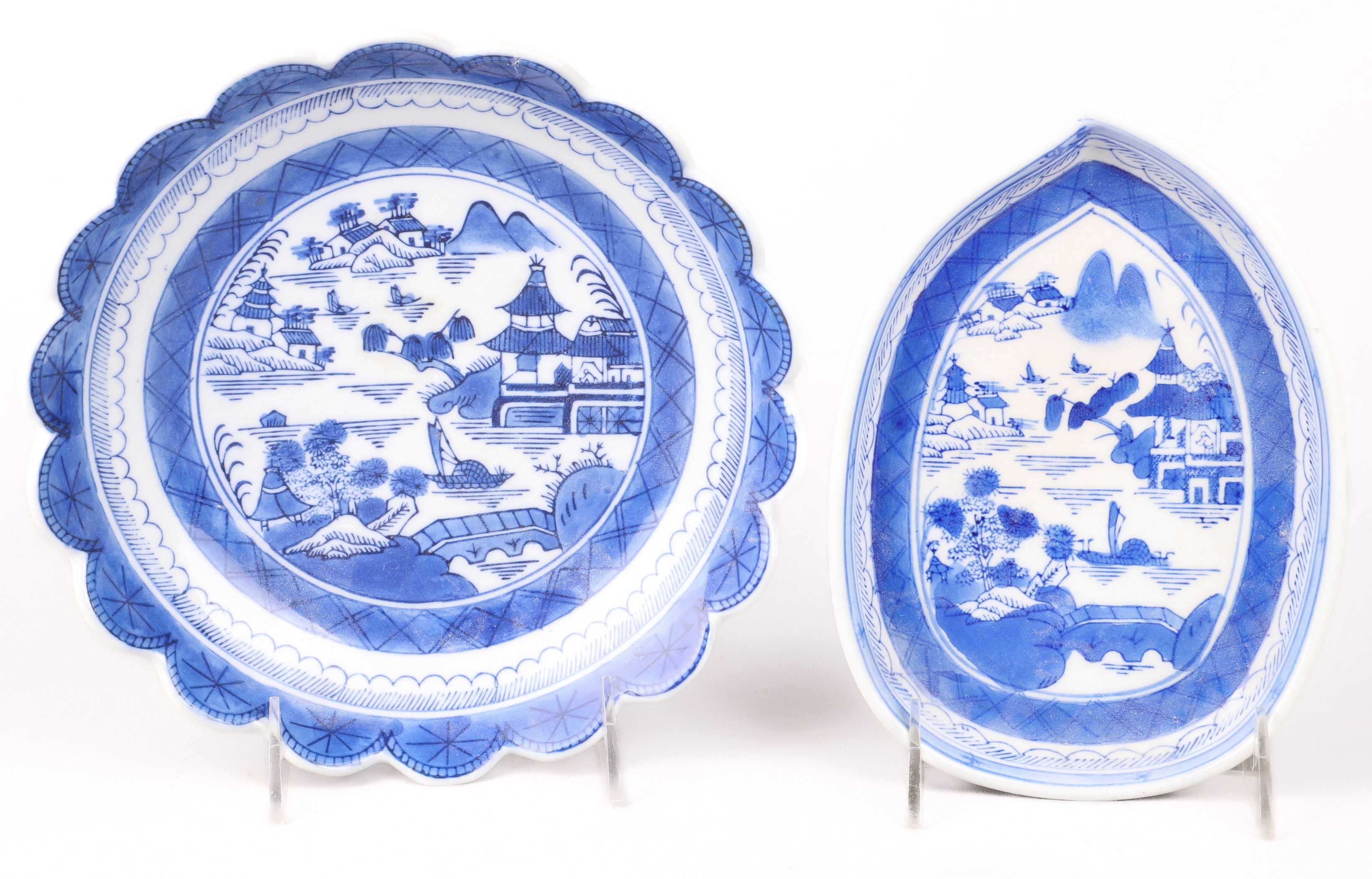  2 Pcs Chinese porcelain Canton  2e0894