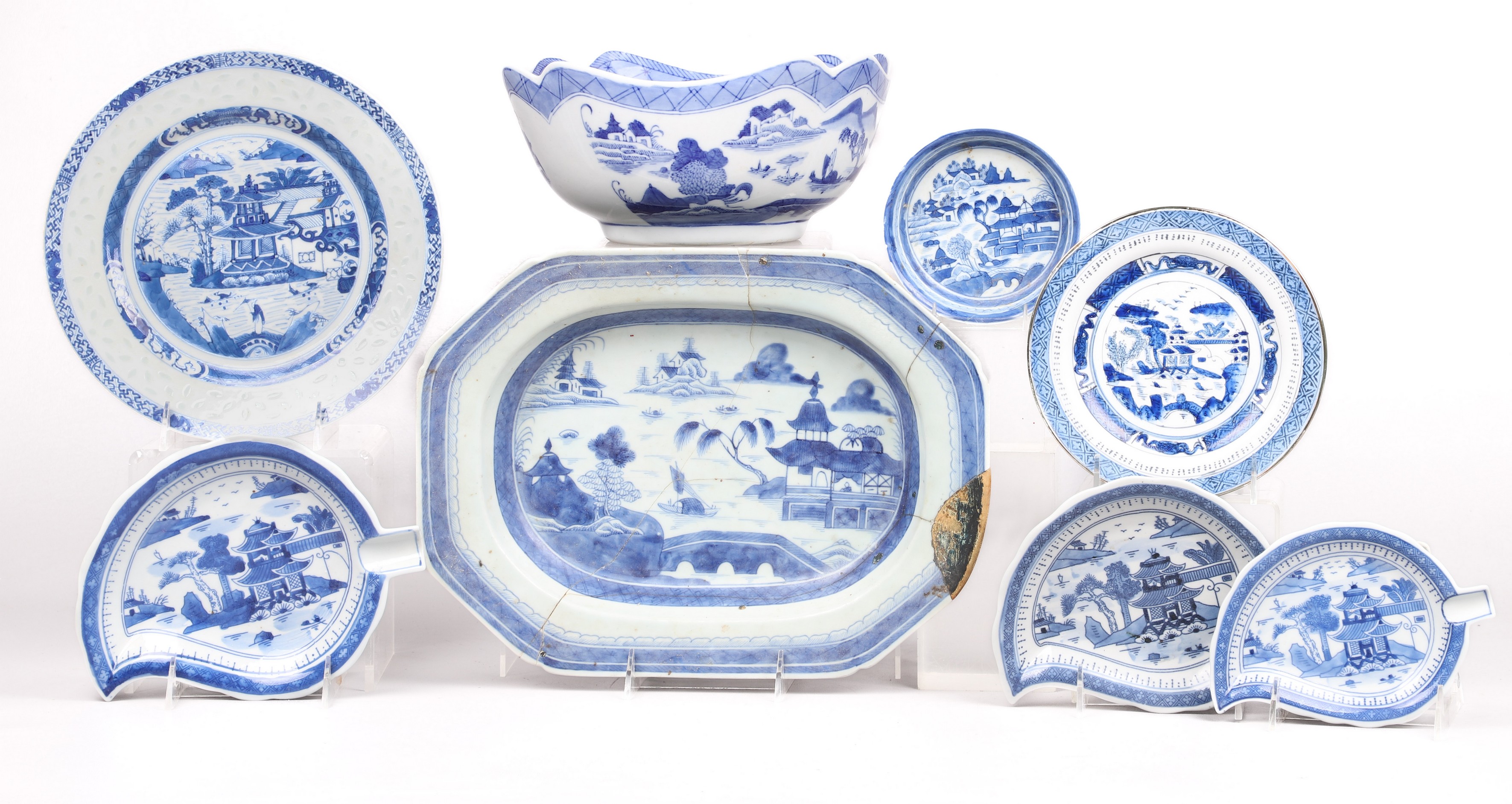(8) Pcs Chinese porcelain Canton