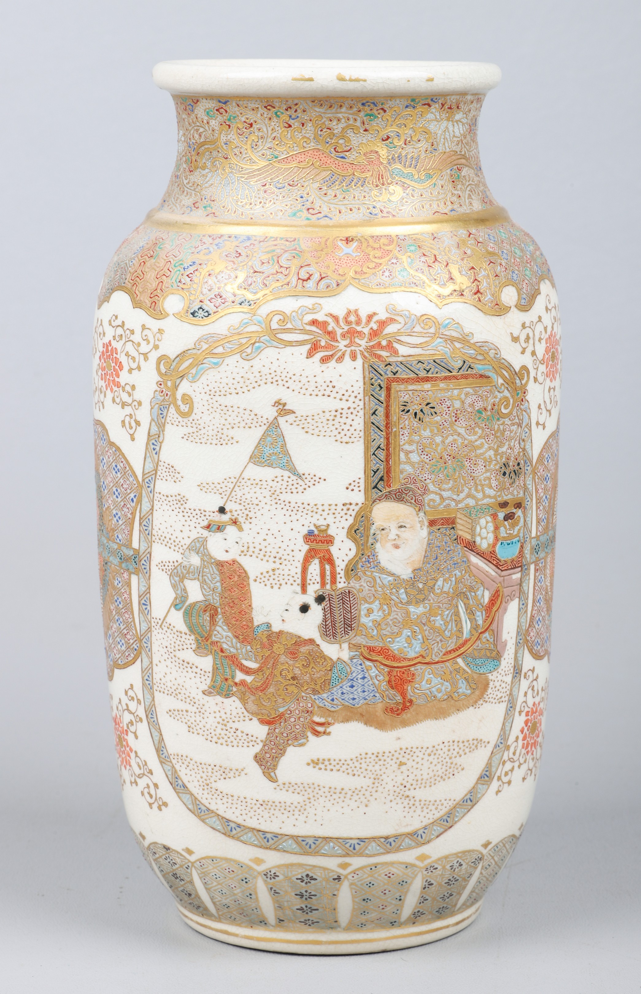 Japanese Satsuma vase old man 2e08a7