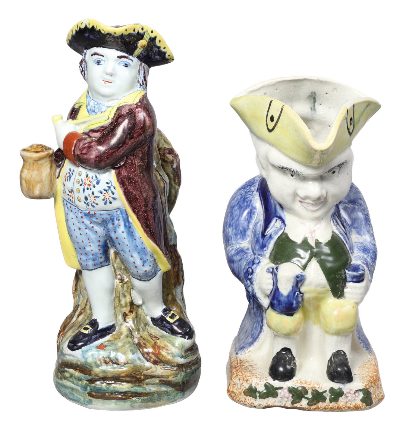 (2) 19th C toby jugs to include