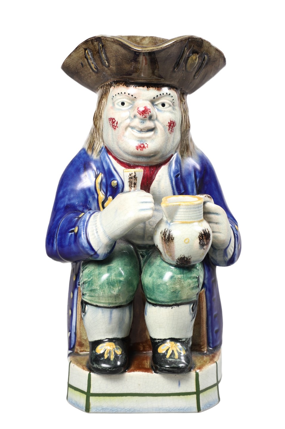 Mid 19th C Faience Toby Mug, with