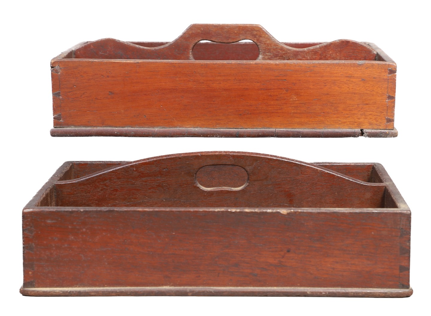  2 Wood cutlery trays to include 2e0908