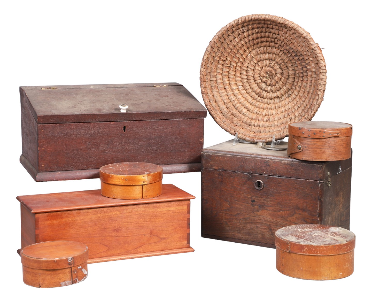 Primitive and style boxes and basket 2e091f