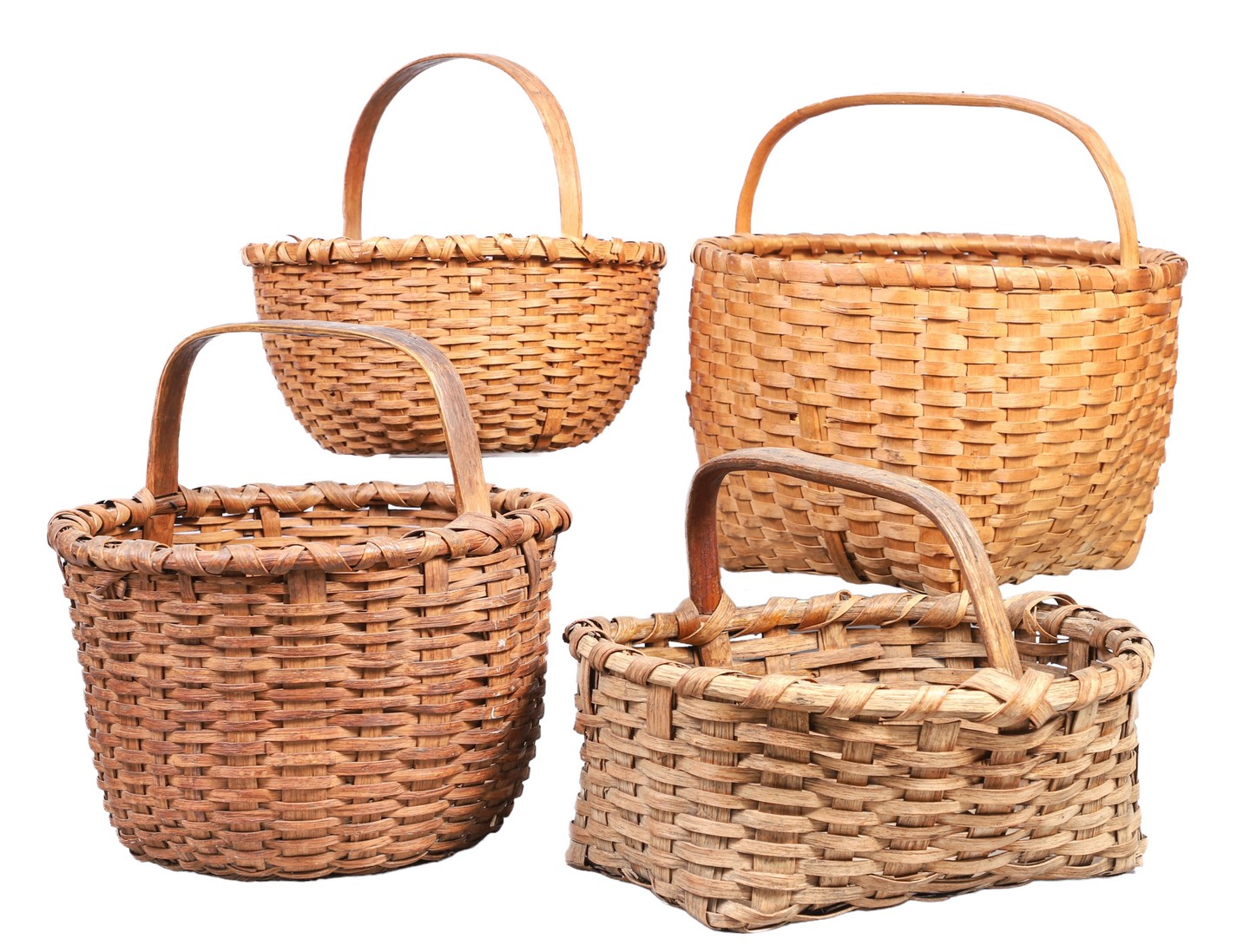  4 Splint gathering baskets each 2e092e