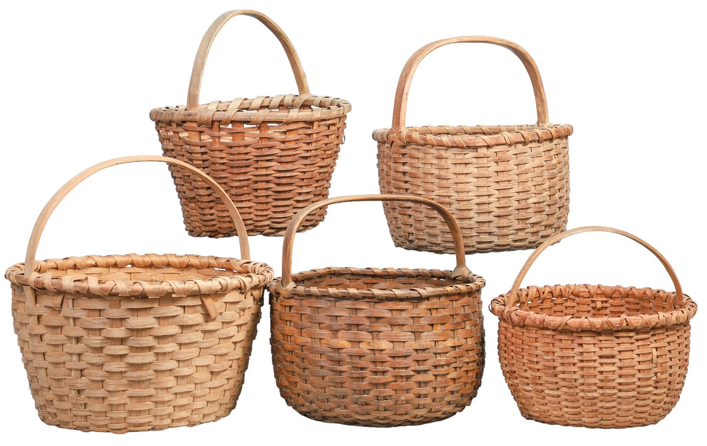  5 Splint gathering baskets each 2e092f