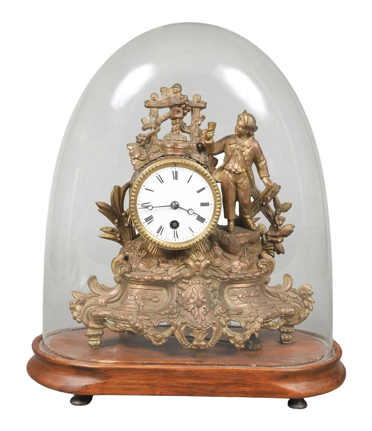 French figural mantel clock boy 2e0953