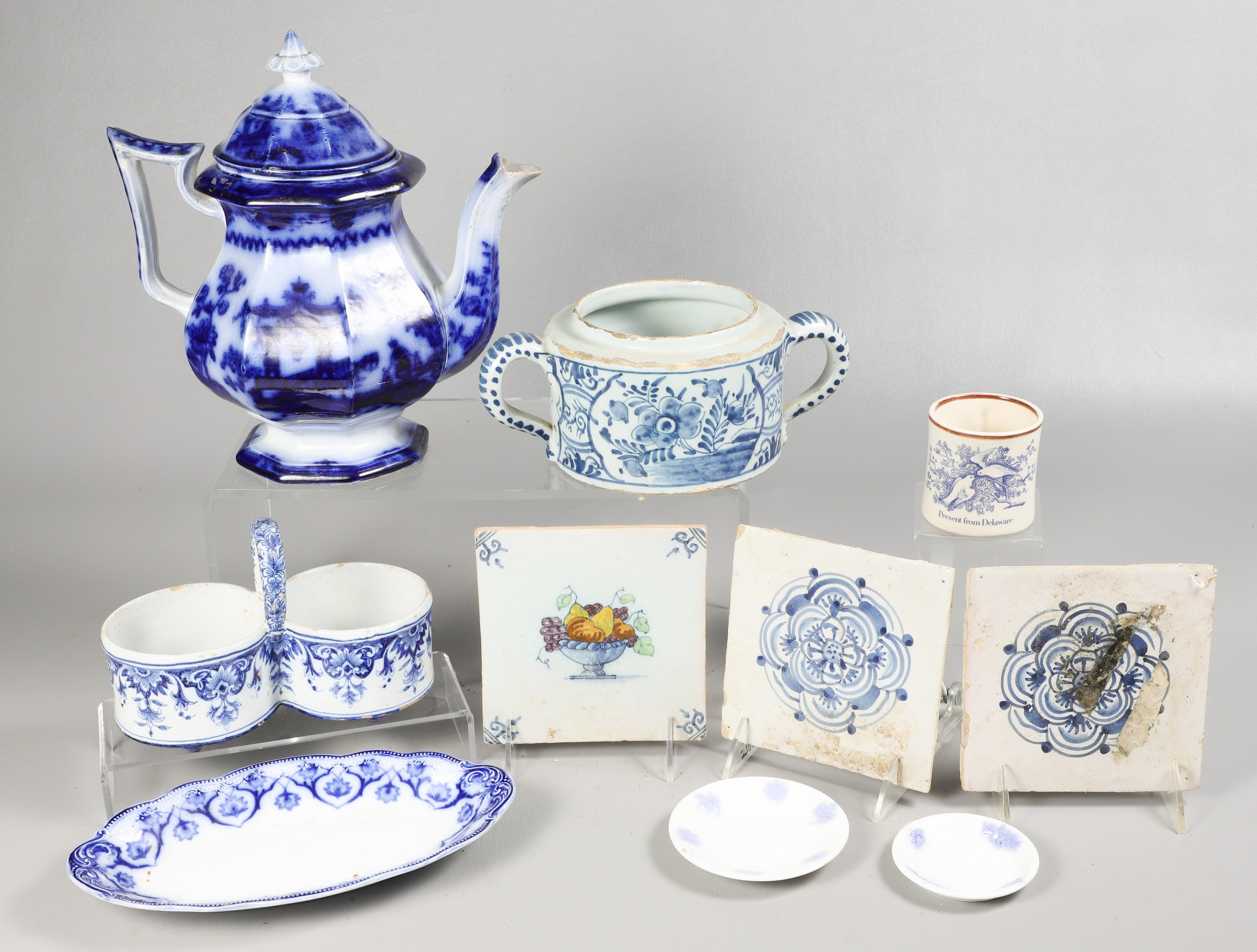  10 Pcs blue white porcelain 2e09ad