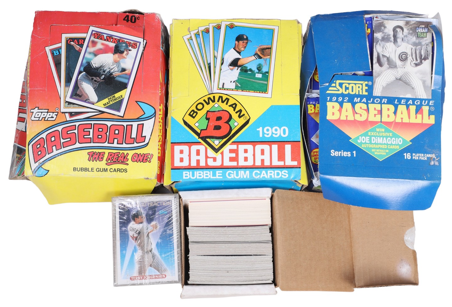 Unopened baseball pack lot to include 2e0a02
