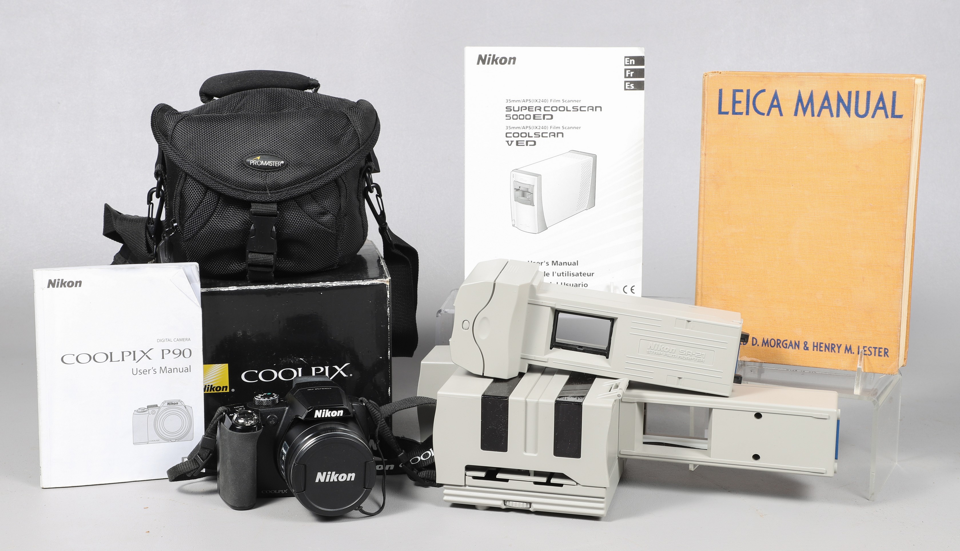 Lot of Nikon camera items, c/o Coolpix