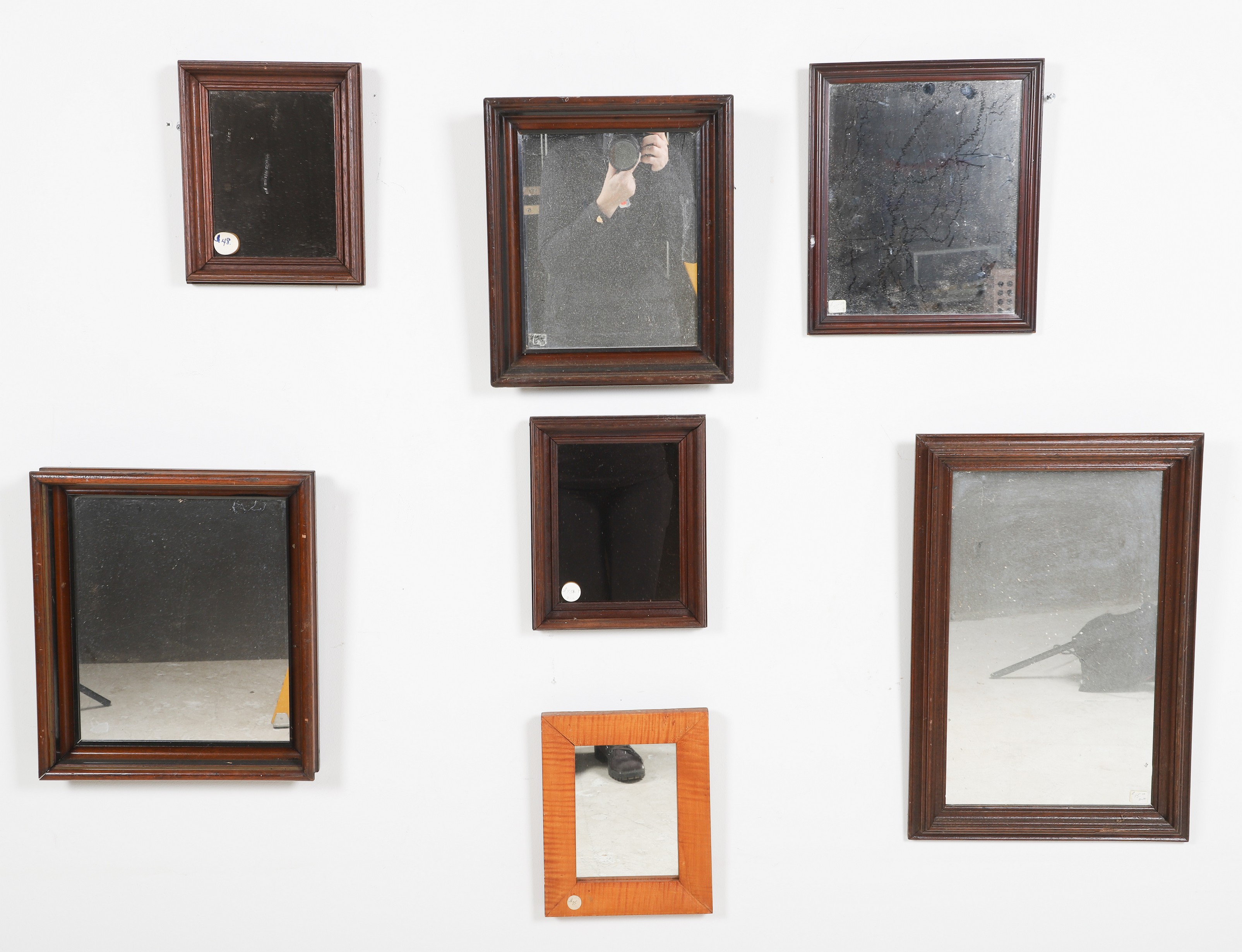 (6) Framed wall mirrors, including