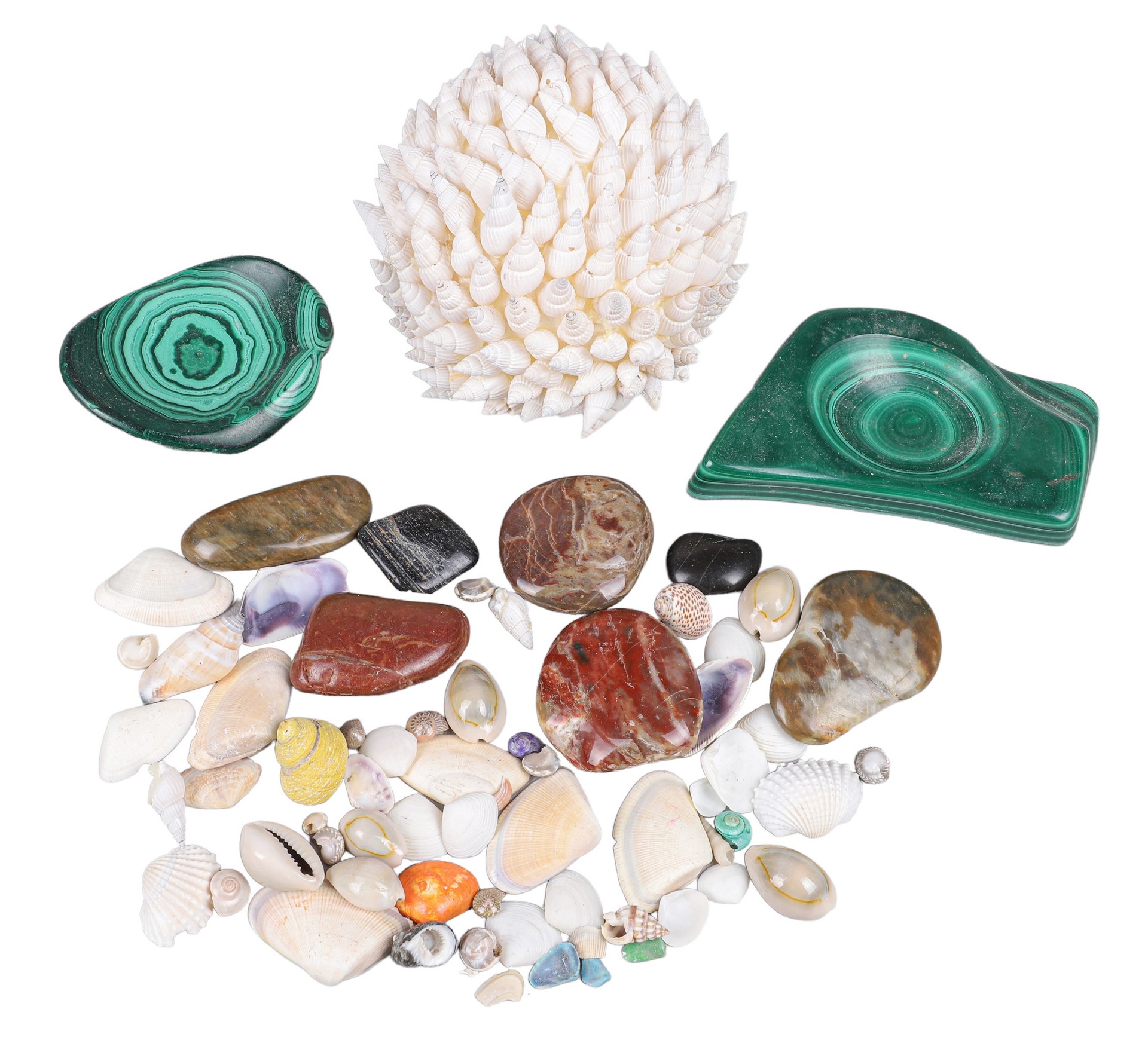 Lot of stones seashells including 2e0a29