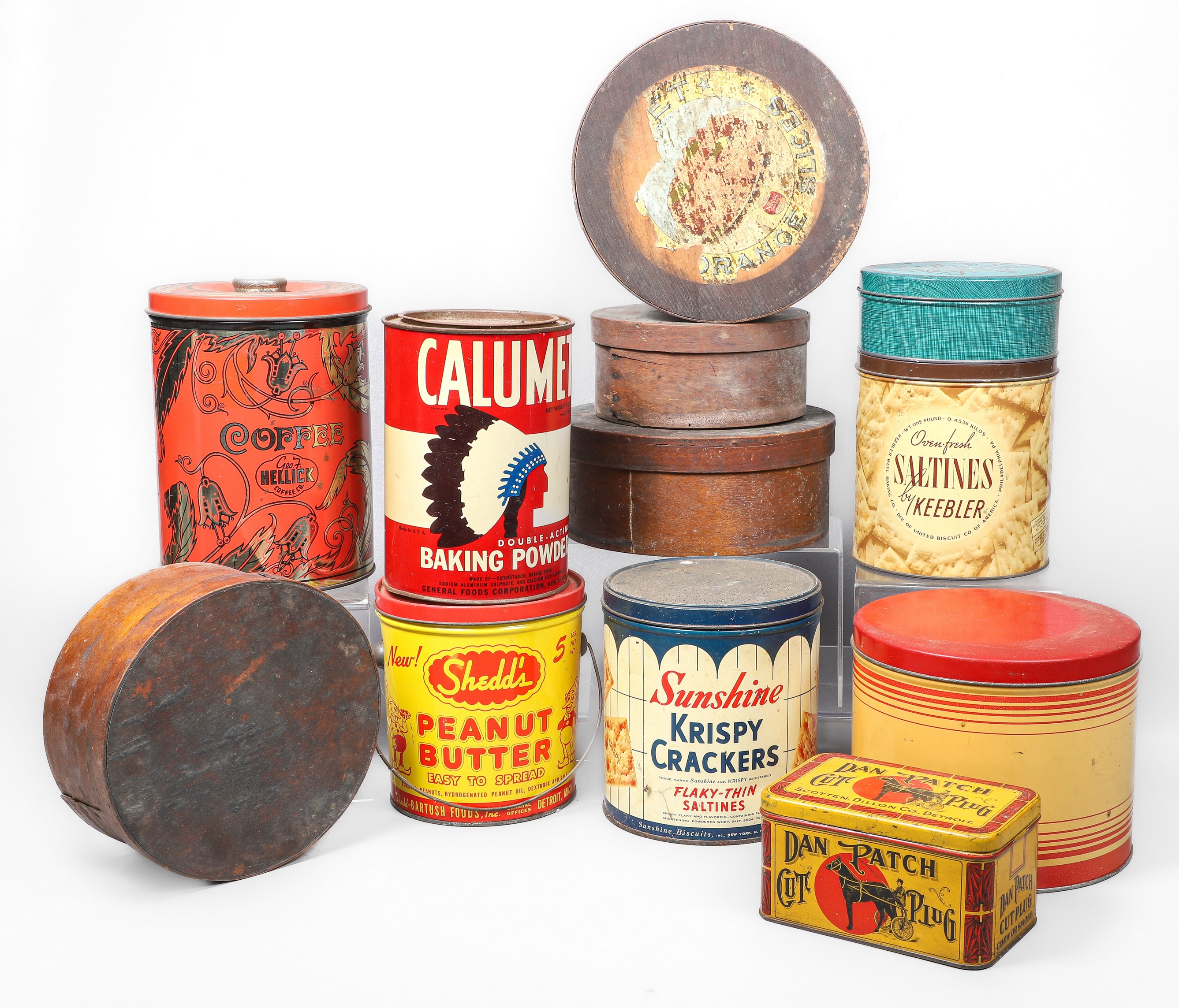 (12) Tins and pantry boxes to include