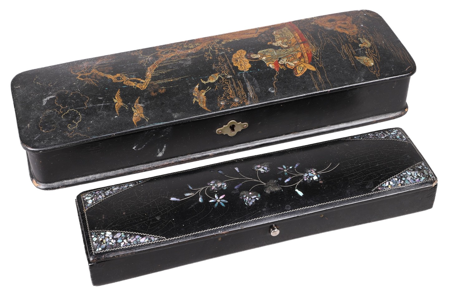  2 Japanese lacquer boxes c o 2e0aac