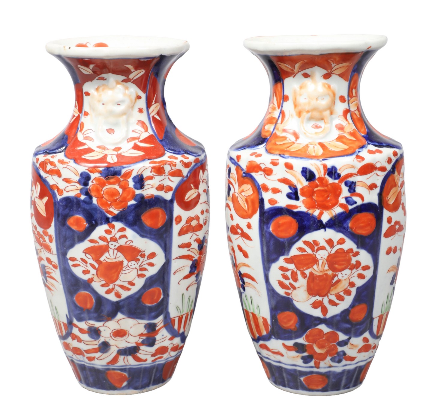 Pair of Japanese Imari porcelain