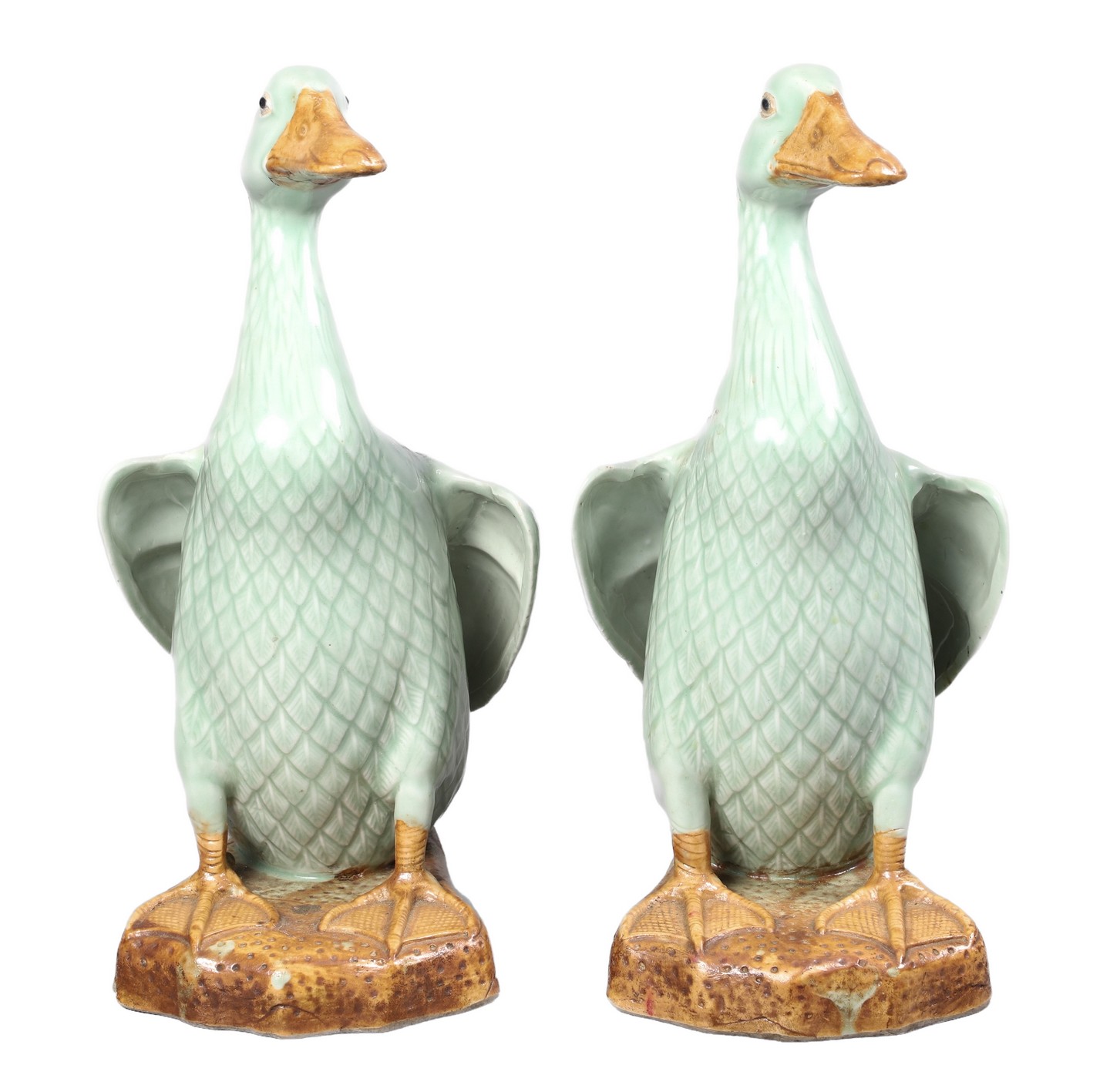 Pair of Chinese porcelain duck 2e0acb