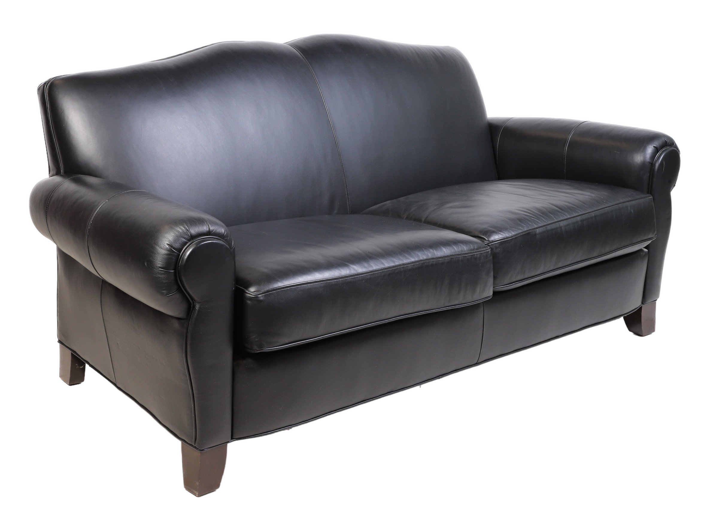 Ethan Allen Contemporary leather 2-seat