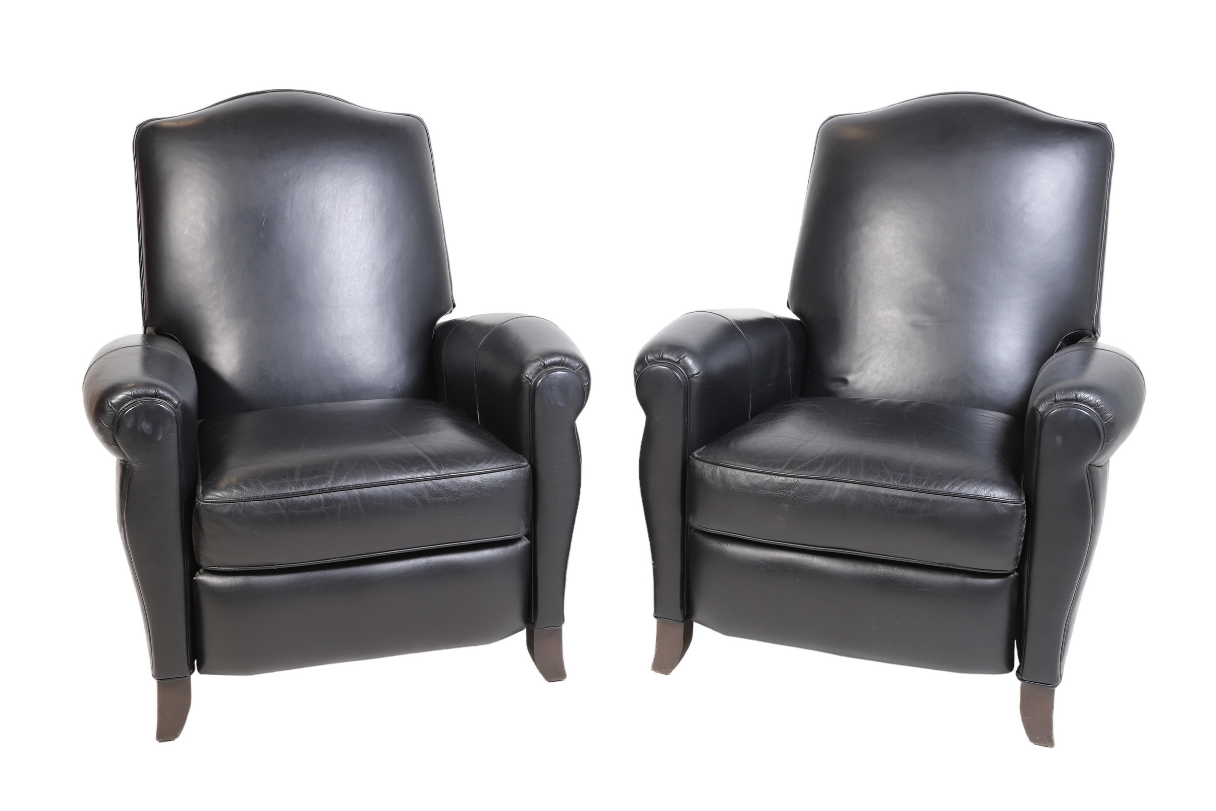 Pair Ethan Allen leather reclining 2e0b05