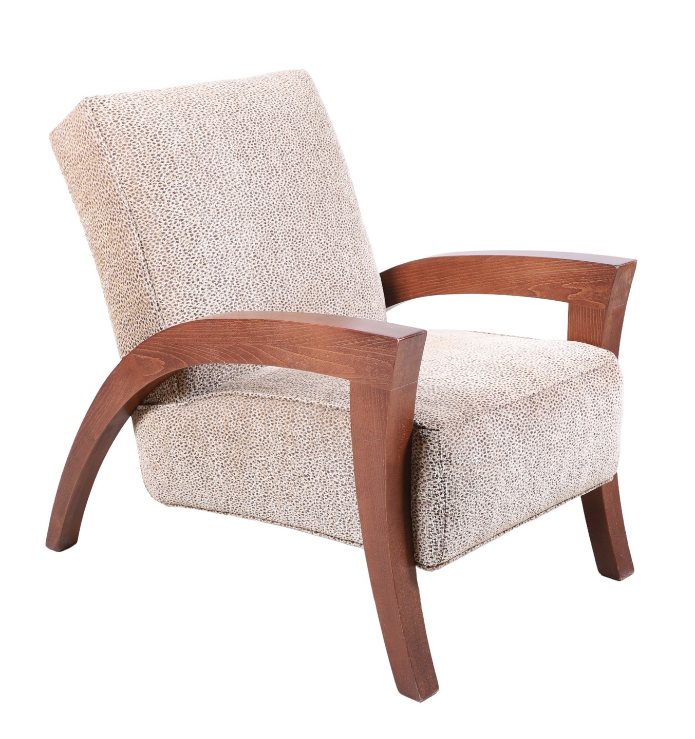Contemporary upholstered lounge chair,