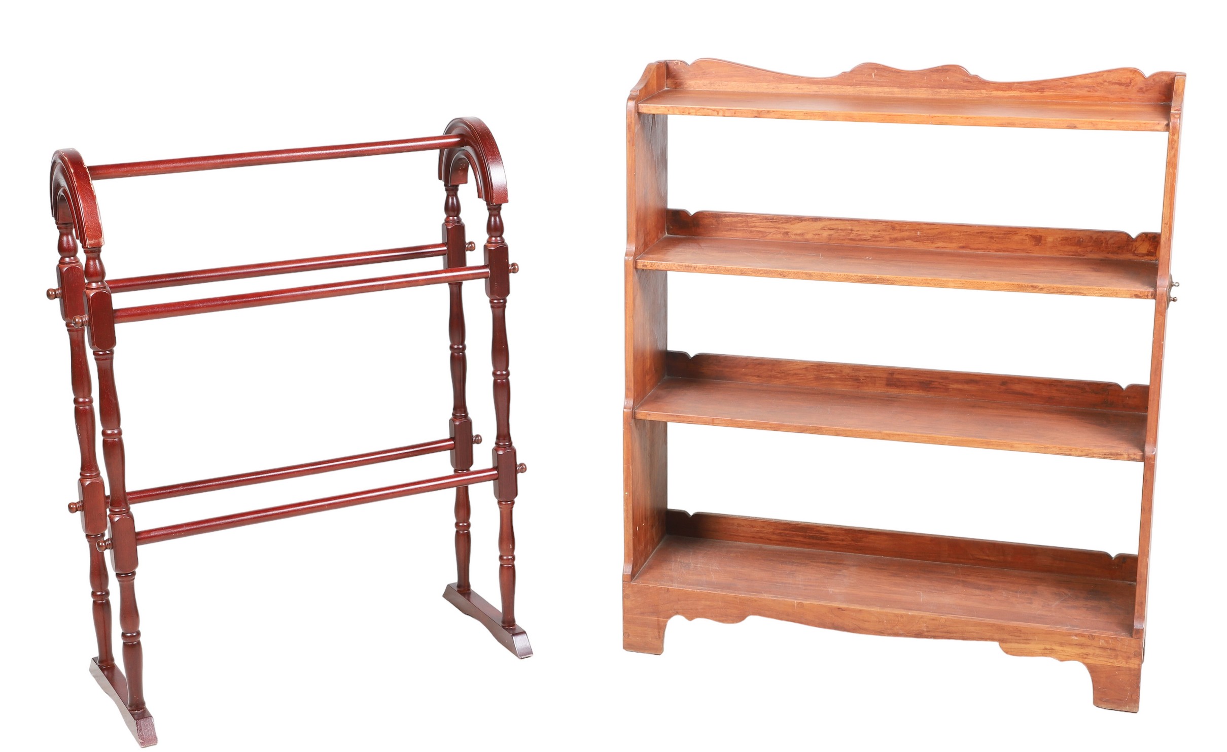 Statton cherry hanging shelf along 2e0b2c