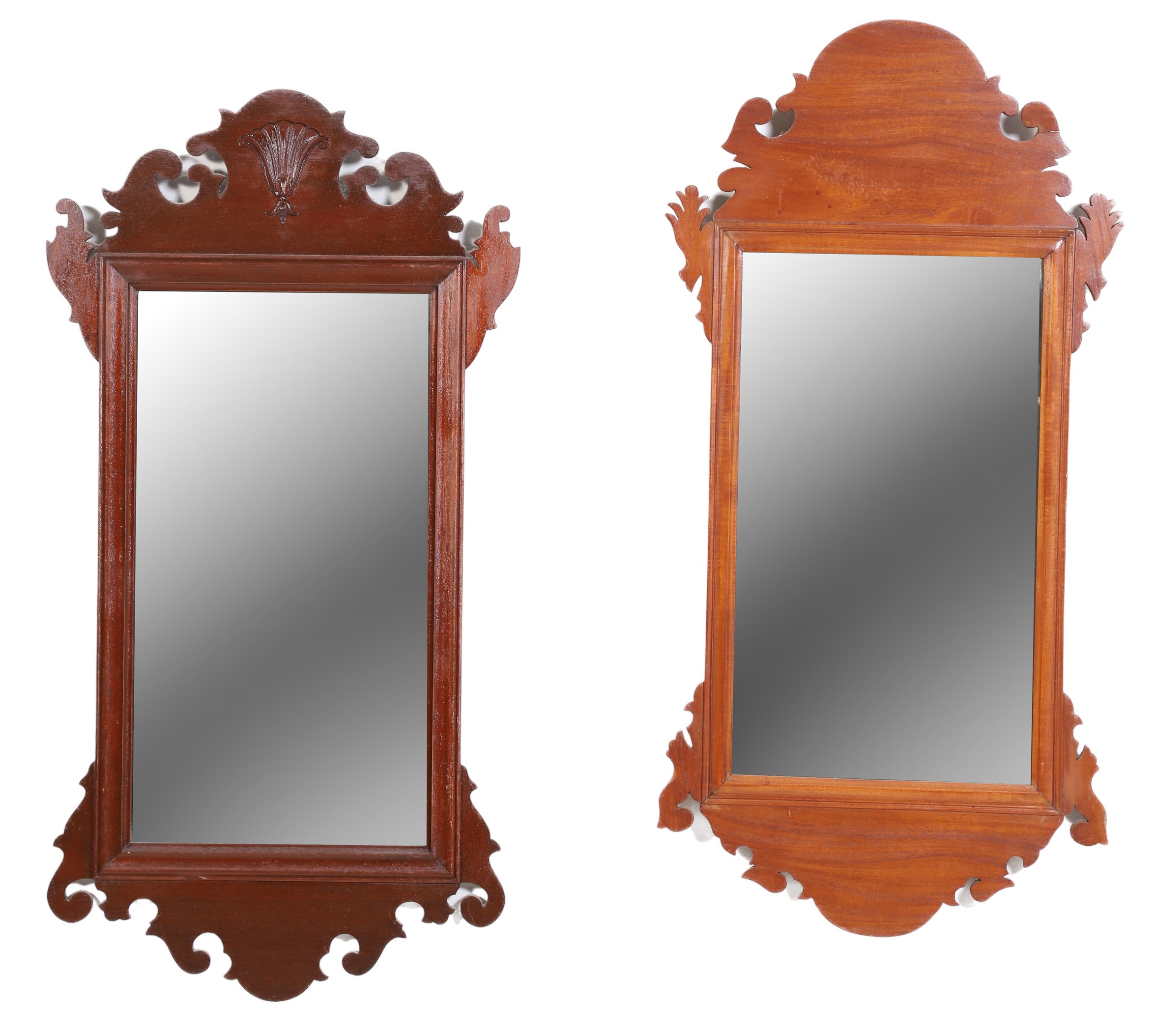  2 Chippendale fretwork wall mirrors  2e0b3a