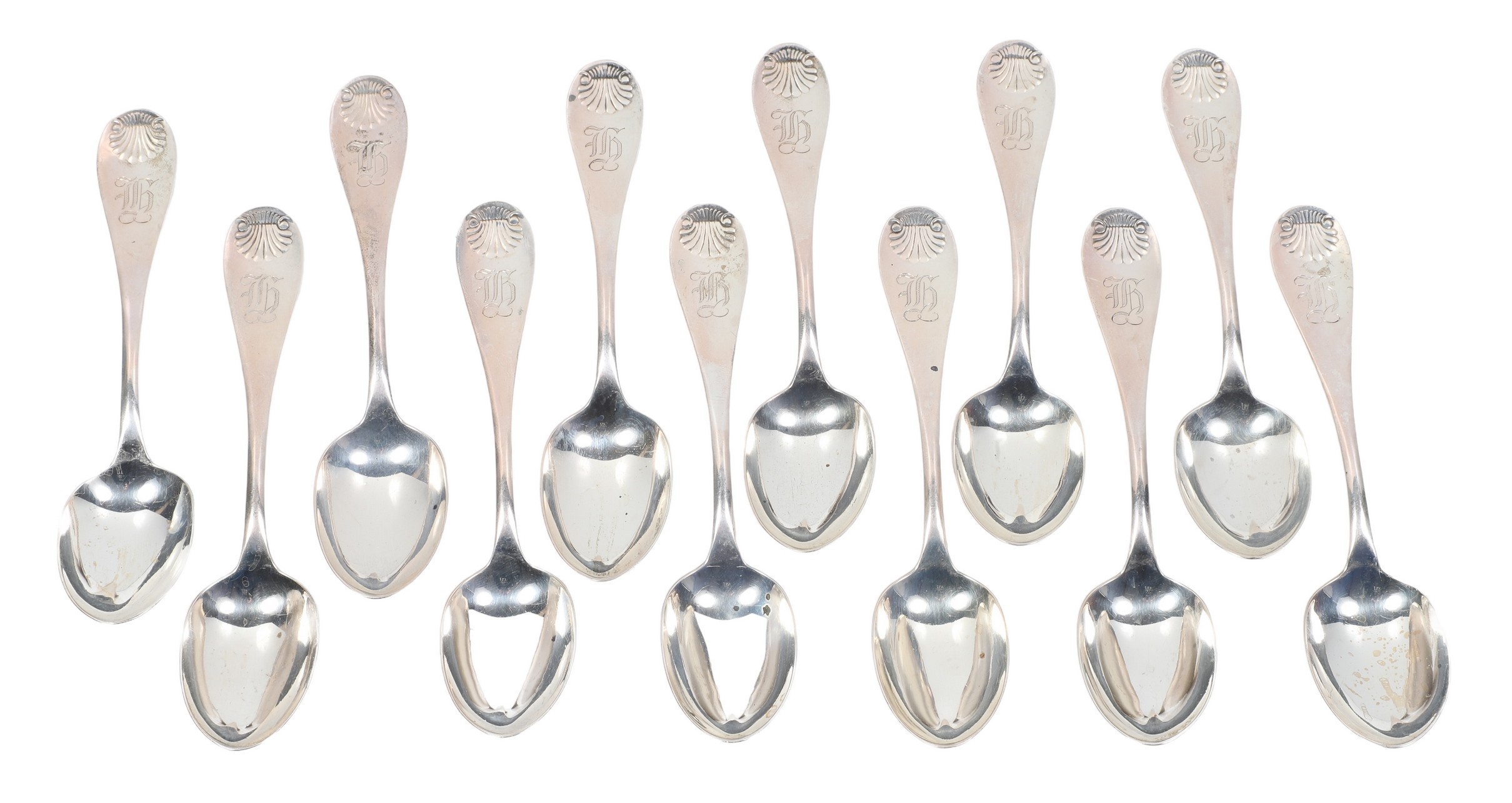 (12) Towle sterling teaspoons in