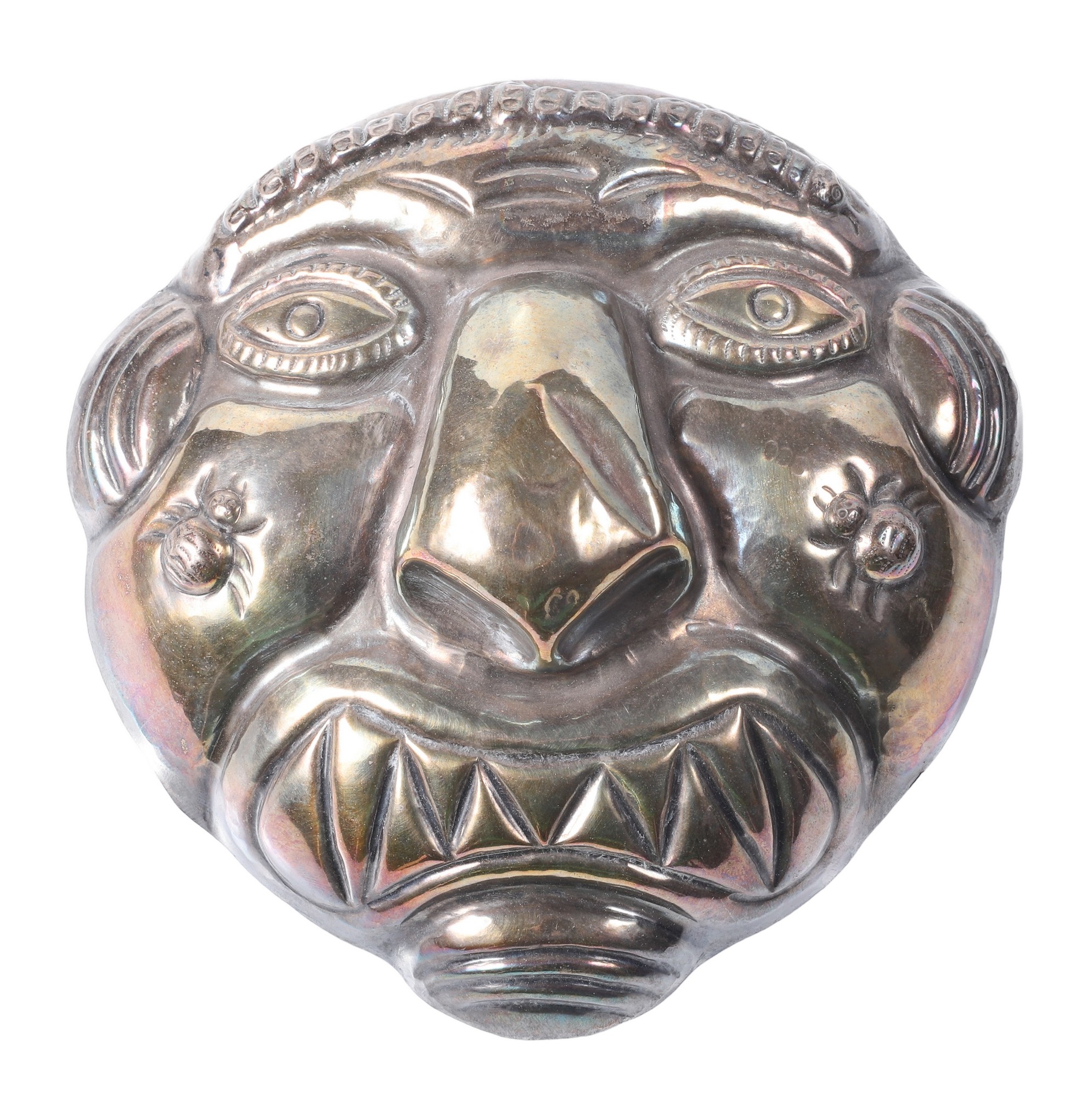 900 silver Aztec style grotesque 2e0b7b