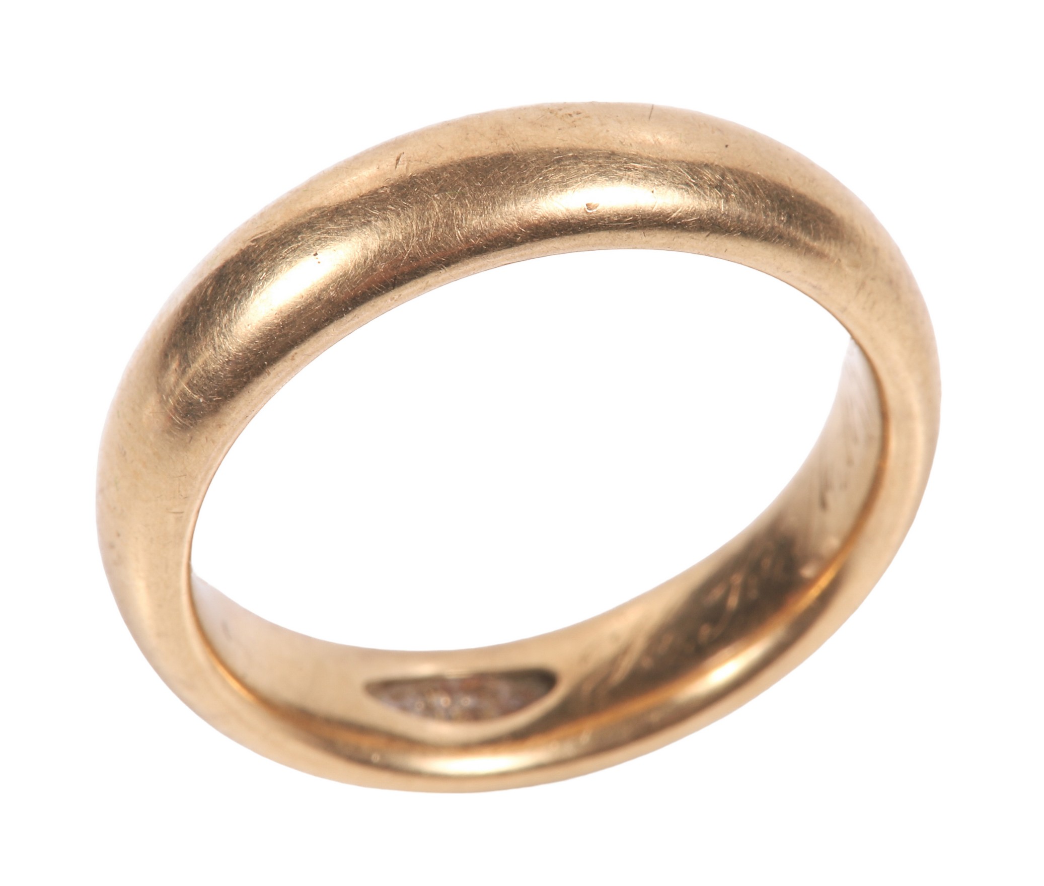 18K Yellow gold band, 6.1 DWT, sz 8