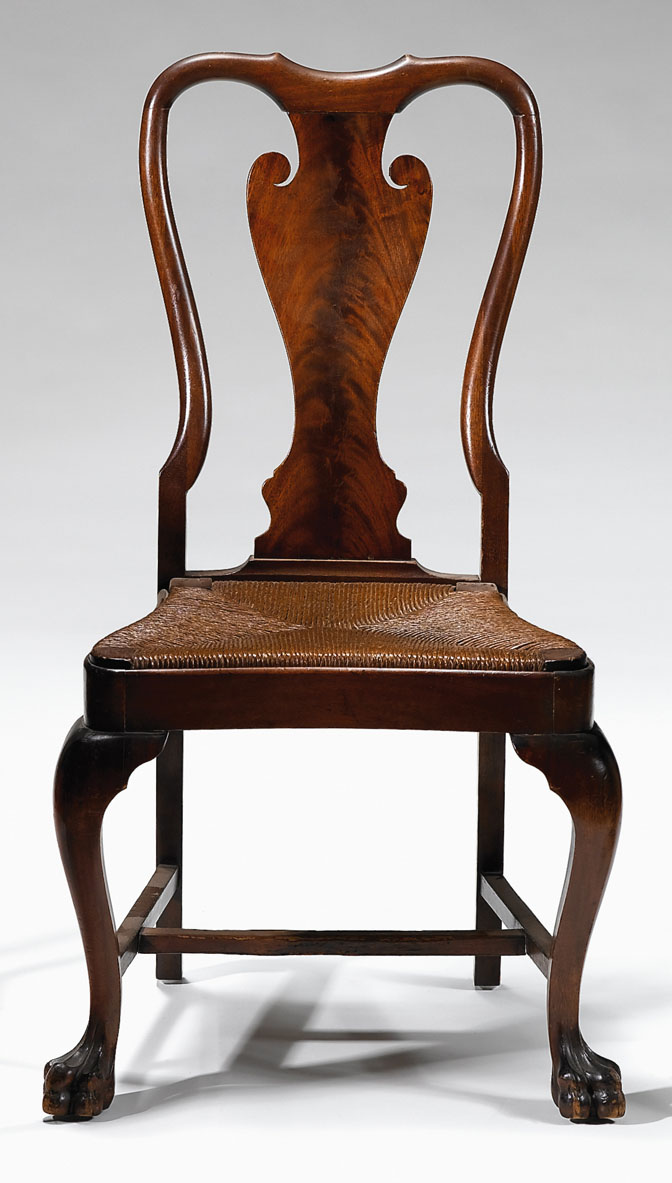 George II mahogany side chair 