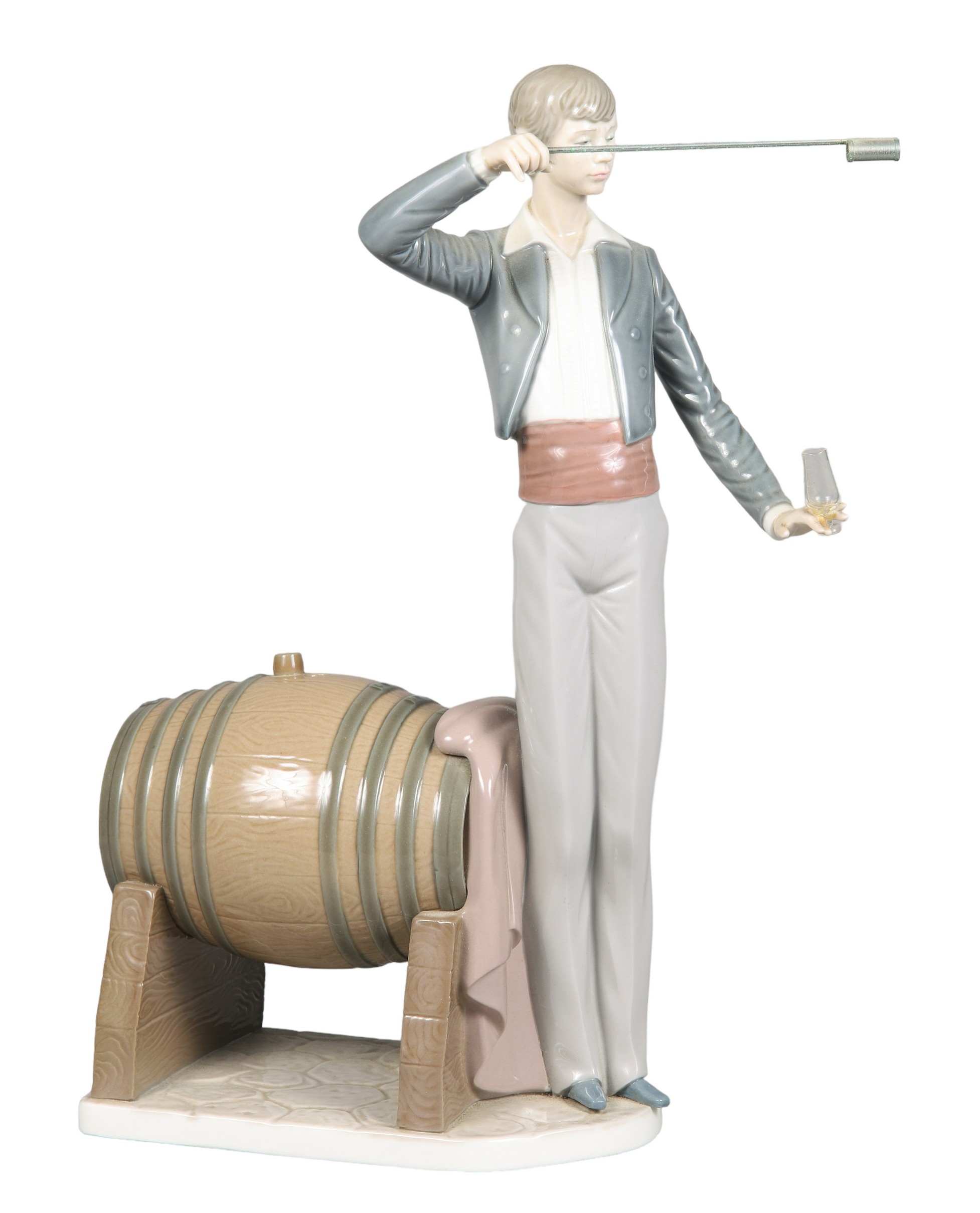 Lladro Wine Taster porcelain figurine,