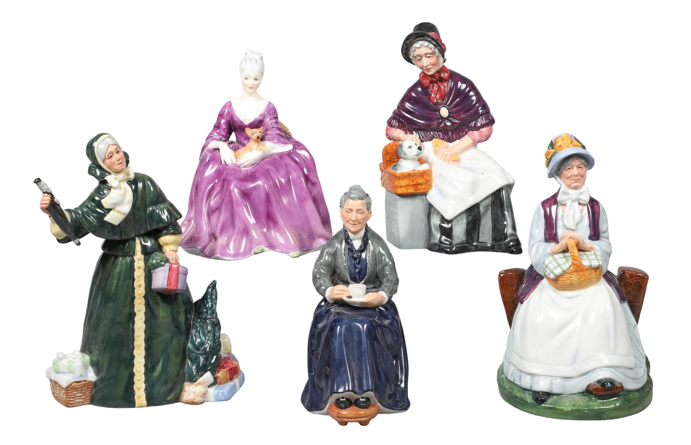  5 Royal Doulton porcelain figurines  2e0bde