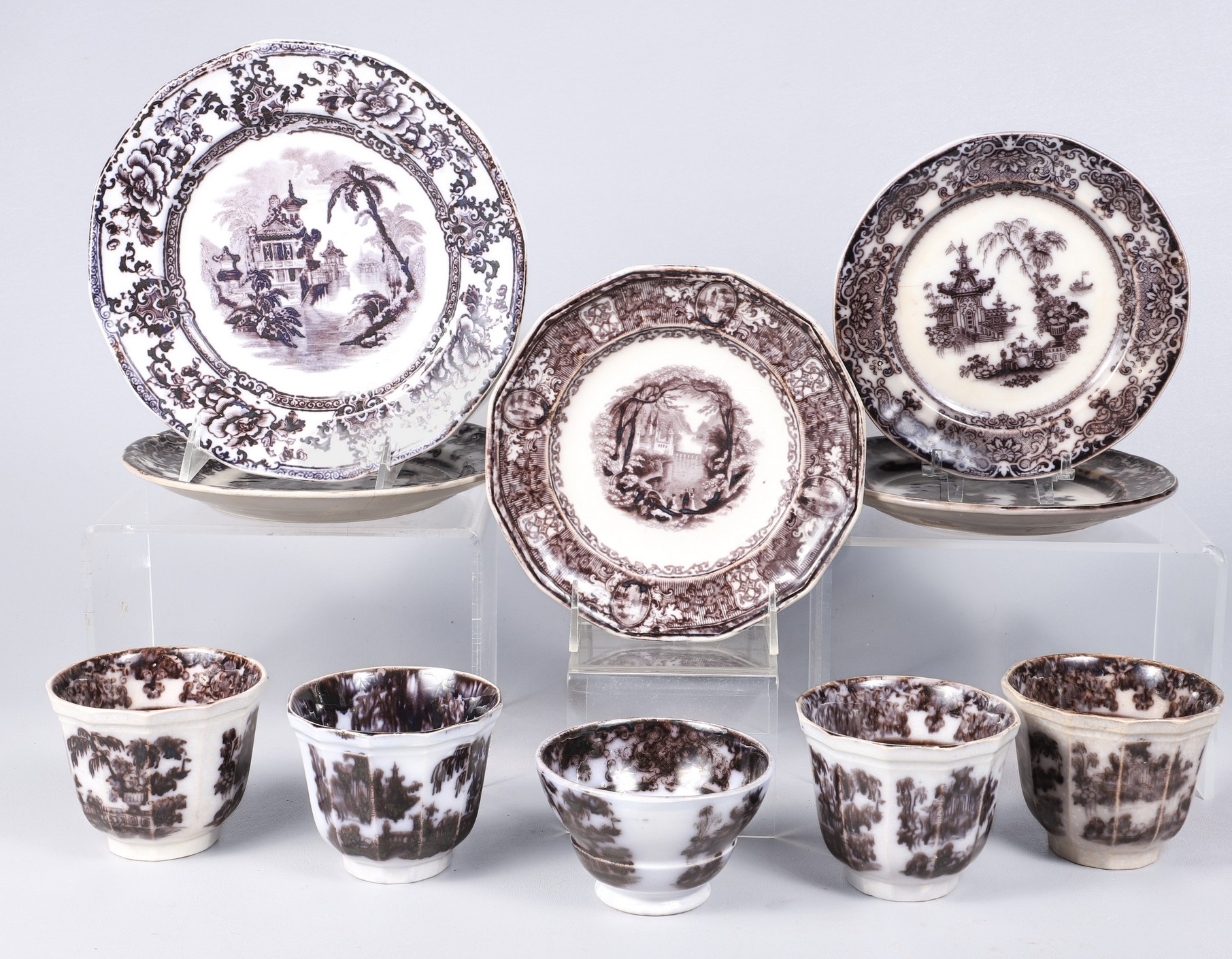 Ten pieces of 19th century Staffordshire