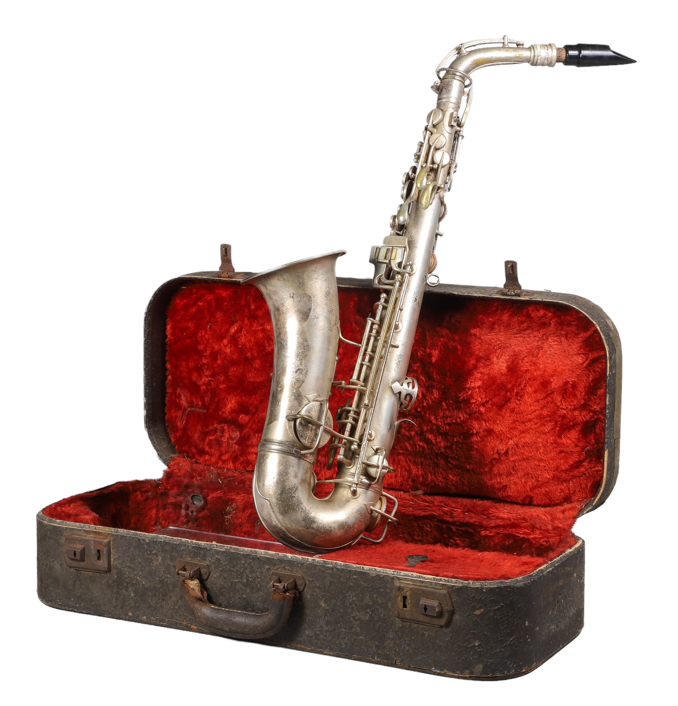 CG Conn silver plate saxophone, Patd