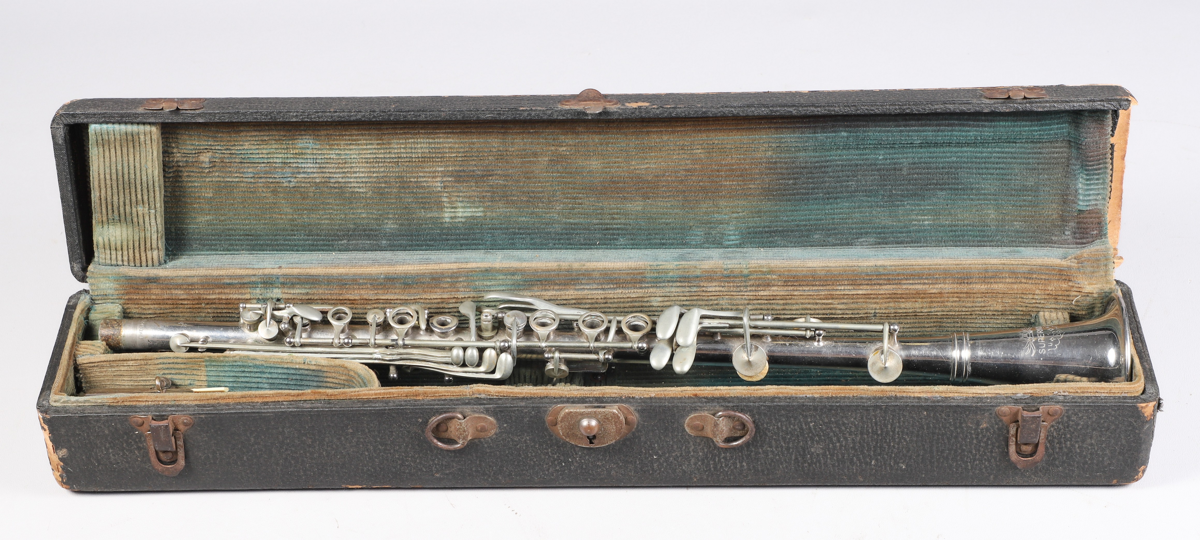 Superior silver plate B-flat clarinet,