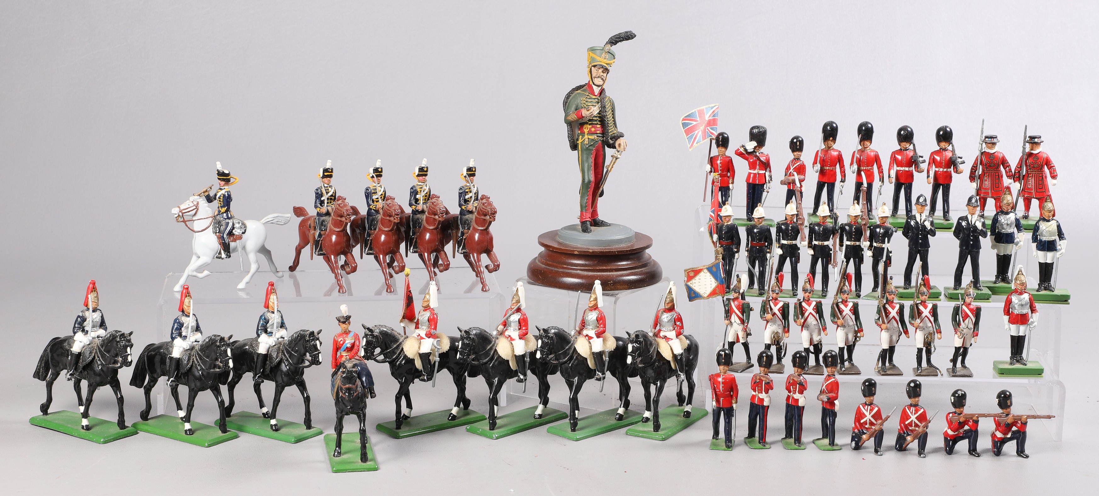 (48) Britains painted lead toy soldiers,